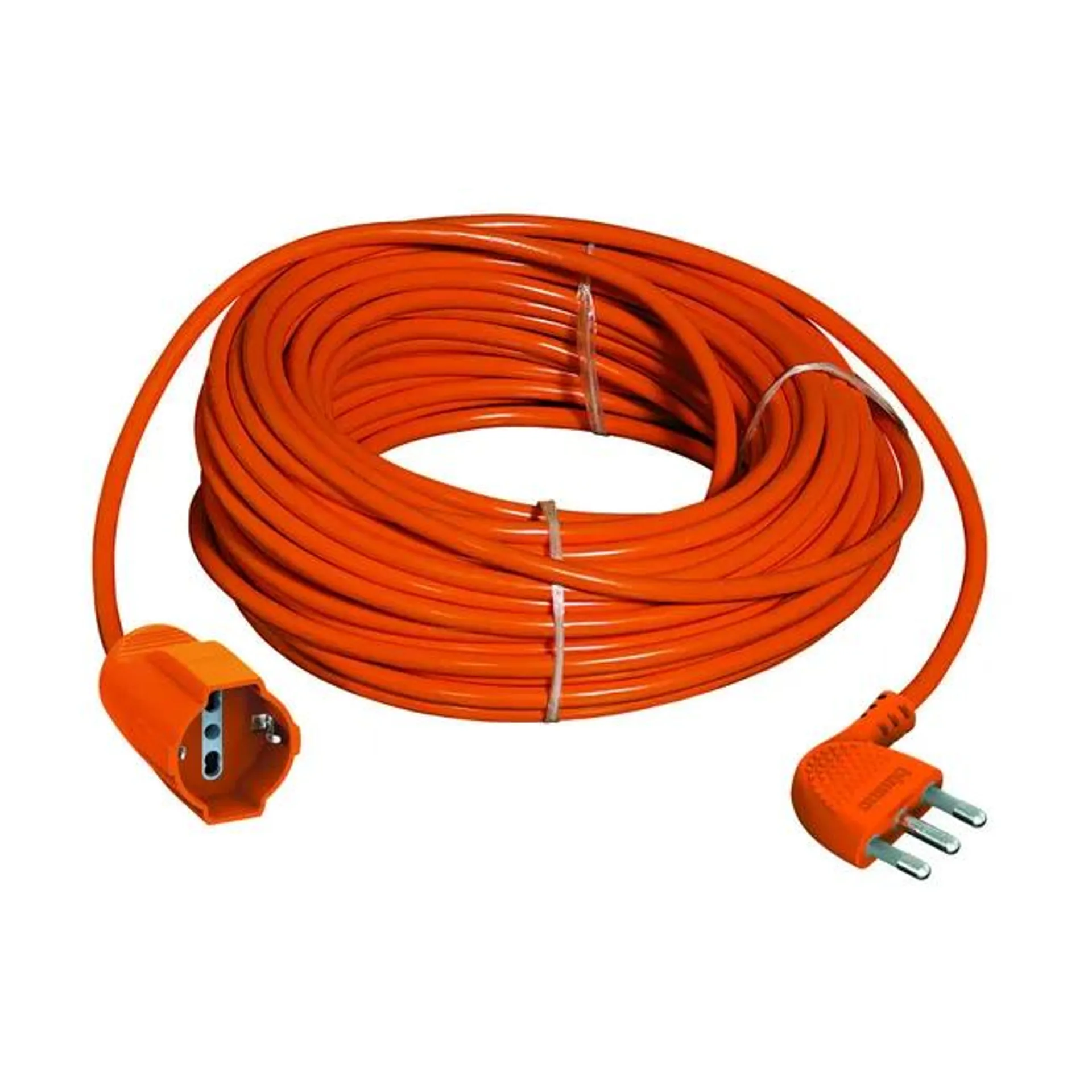 Prolunga elettrica BTICINO 25m arancione H05VV-F, 3G1.5 mm² spina 2P+T 16A, presa schuko