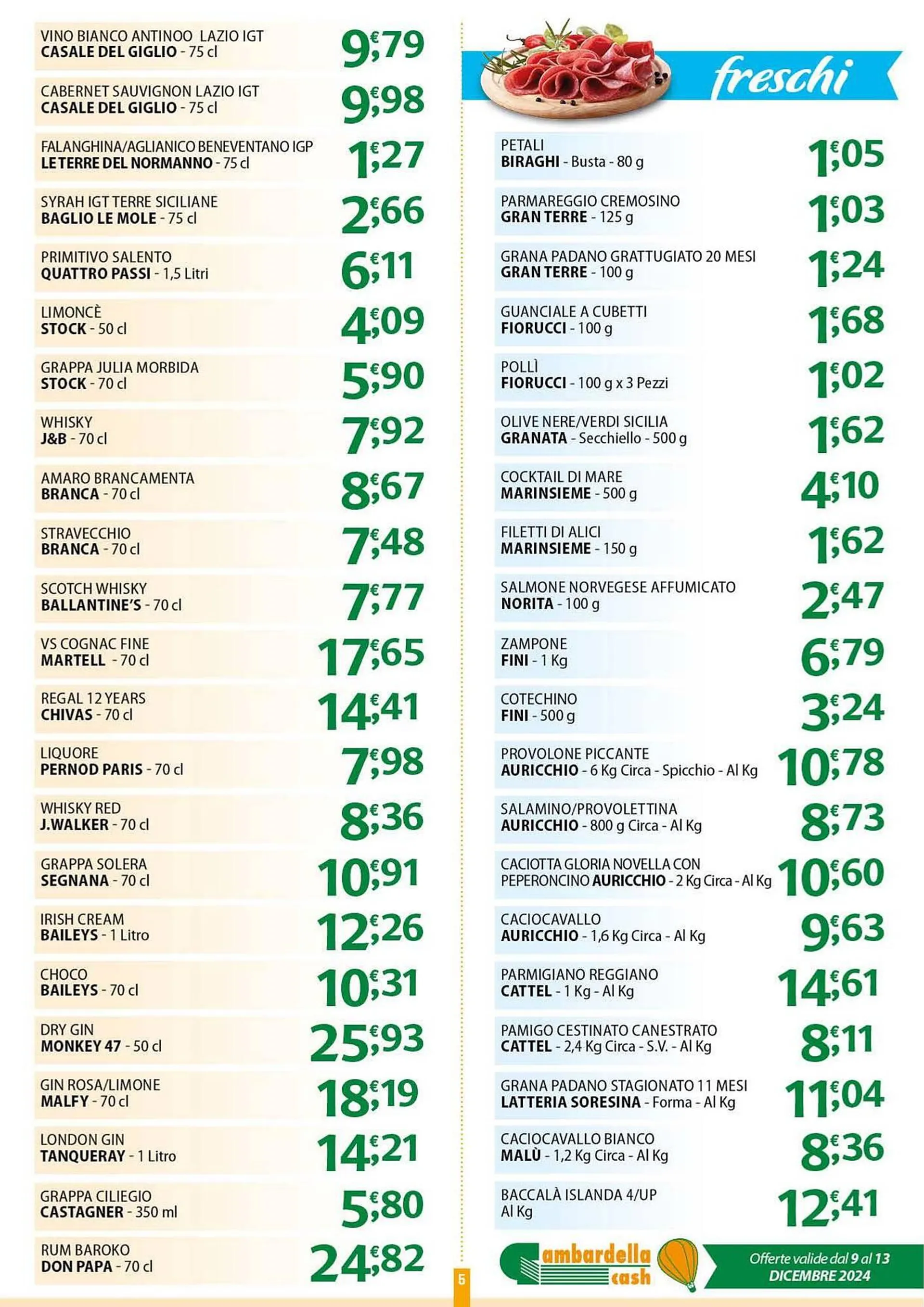 Volantino Gambardella Cash da 9 dicembre a 13 dicembre di 2024 - Pagina del volantino 5