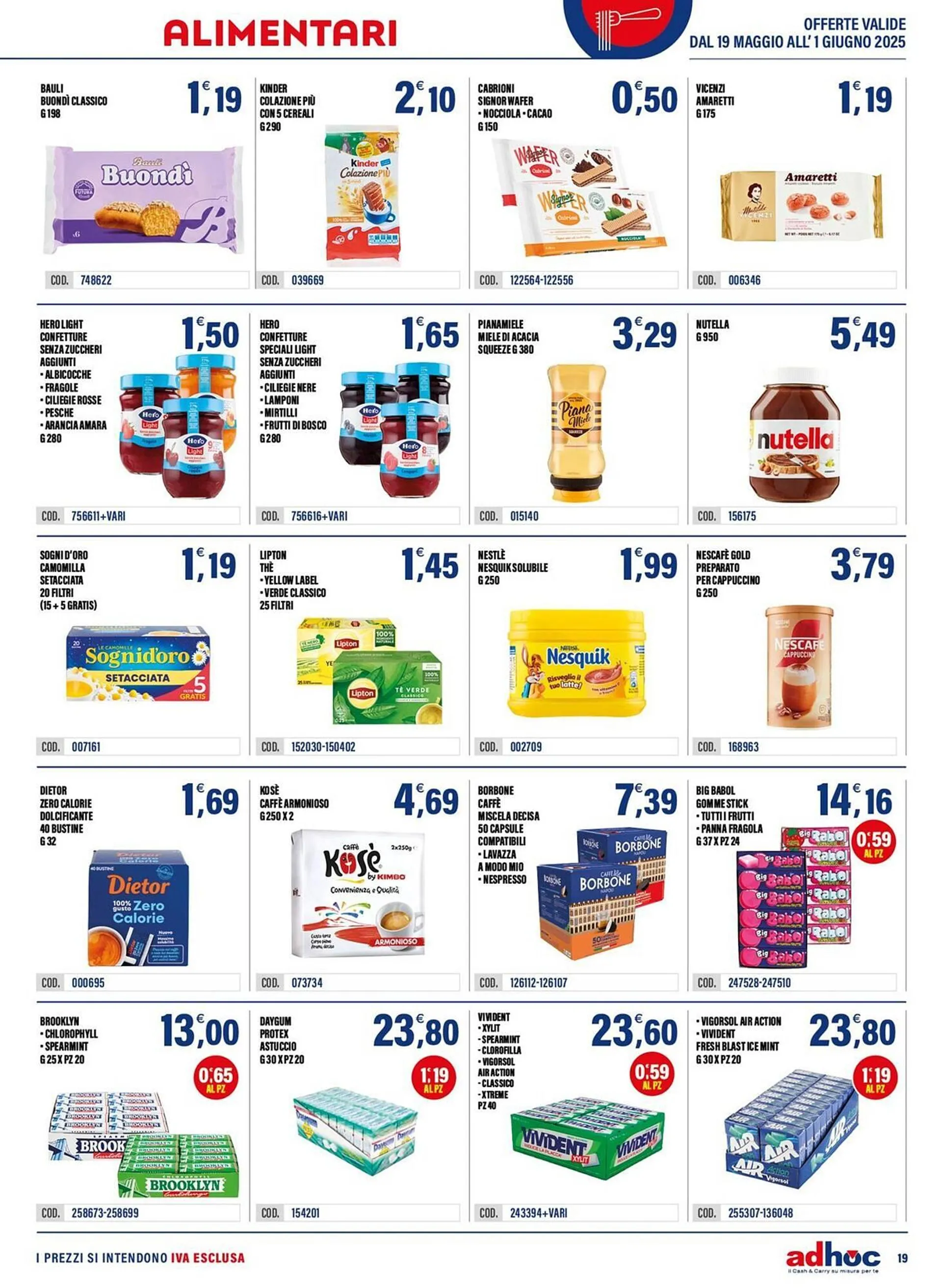Volantino Adhoc da 19 maggio a 1 giugno di 2025 - Pagina del volantino 19