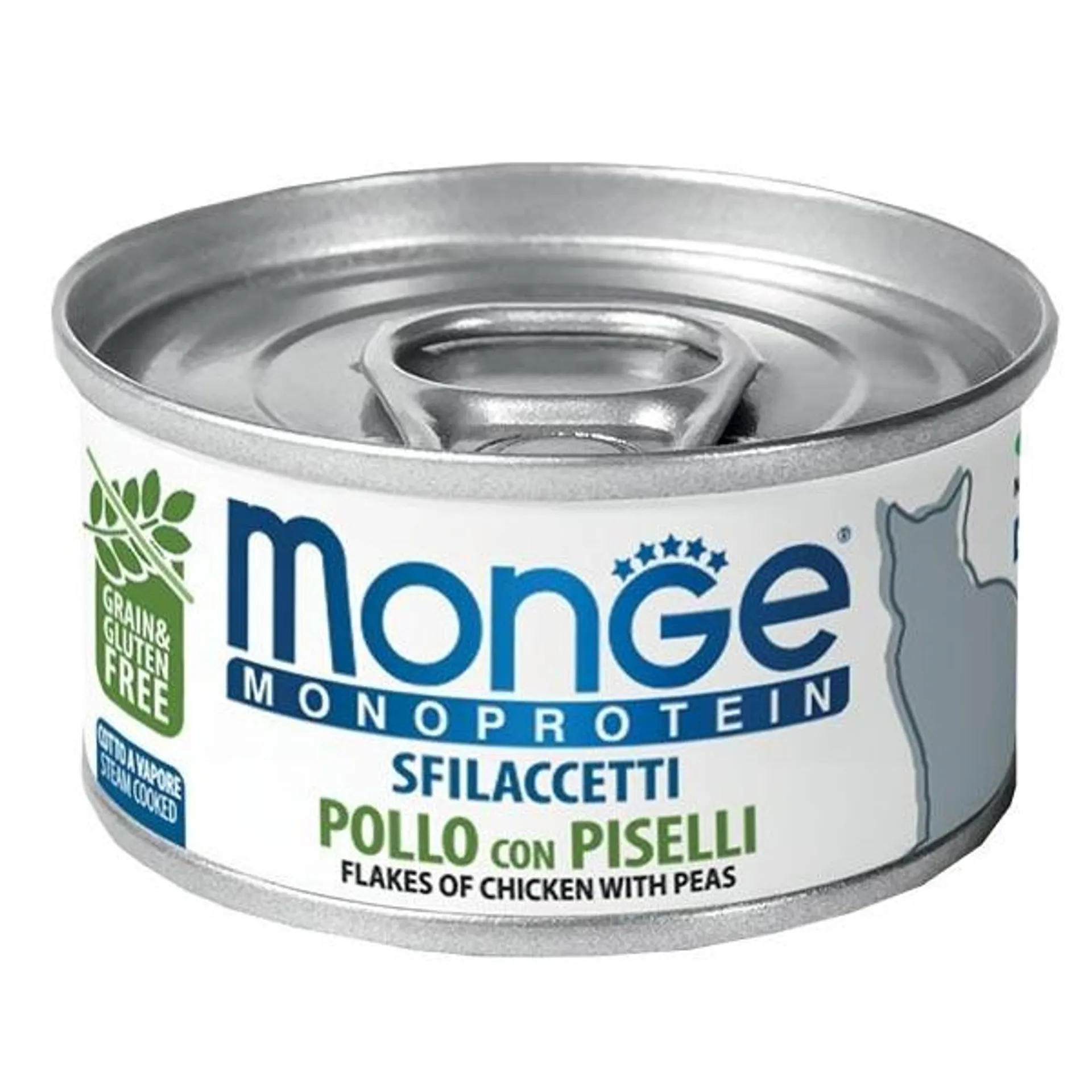 Monge - Monoproteico Sfilaccetti Pollo con Piselli