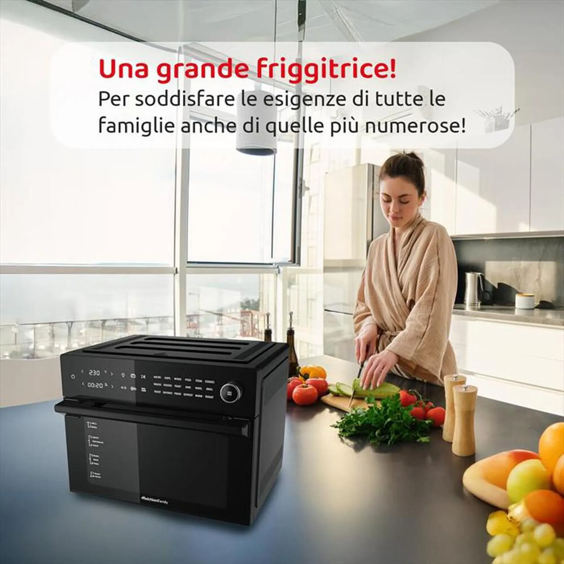 MELCHIONI FAMILY - Friggitrice ad aria BENEDETTA-nero