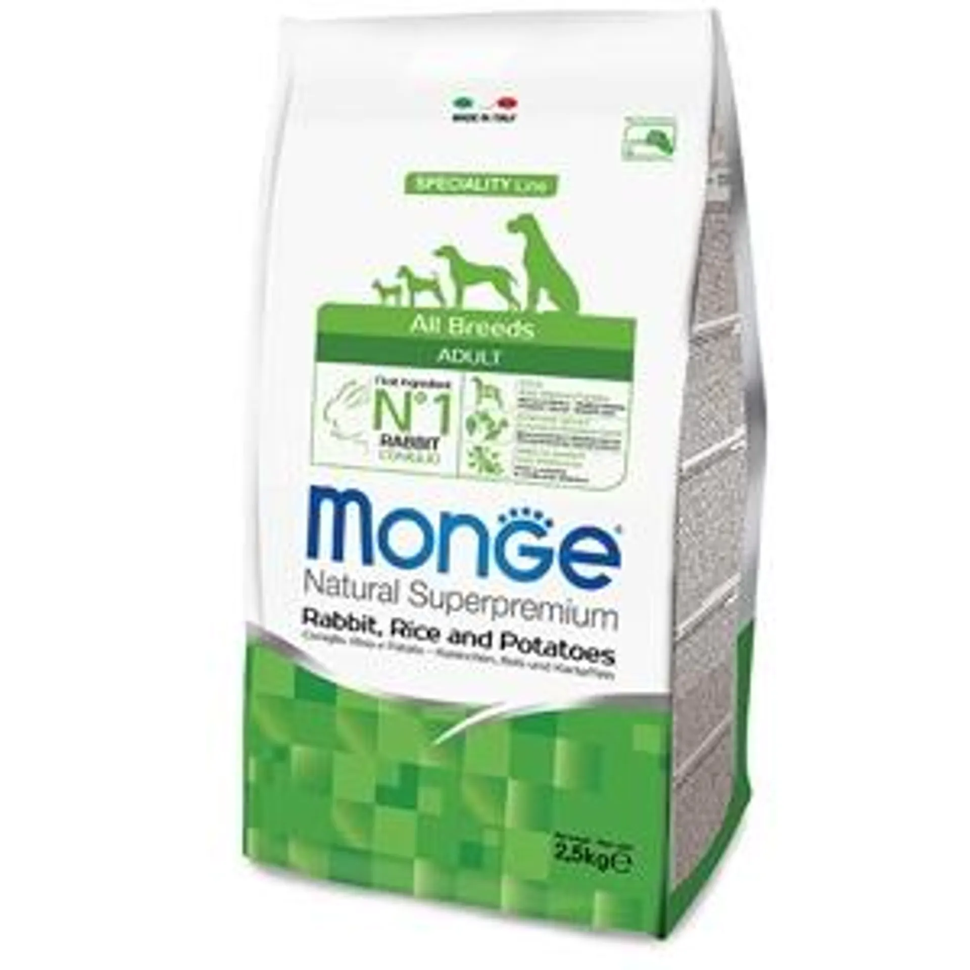 Monge - Natural Superpremium All Breeds Adult Coniglio Riso e Patate