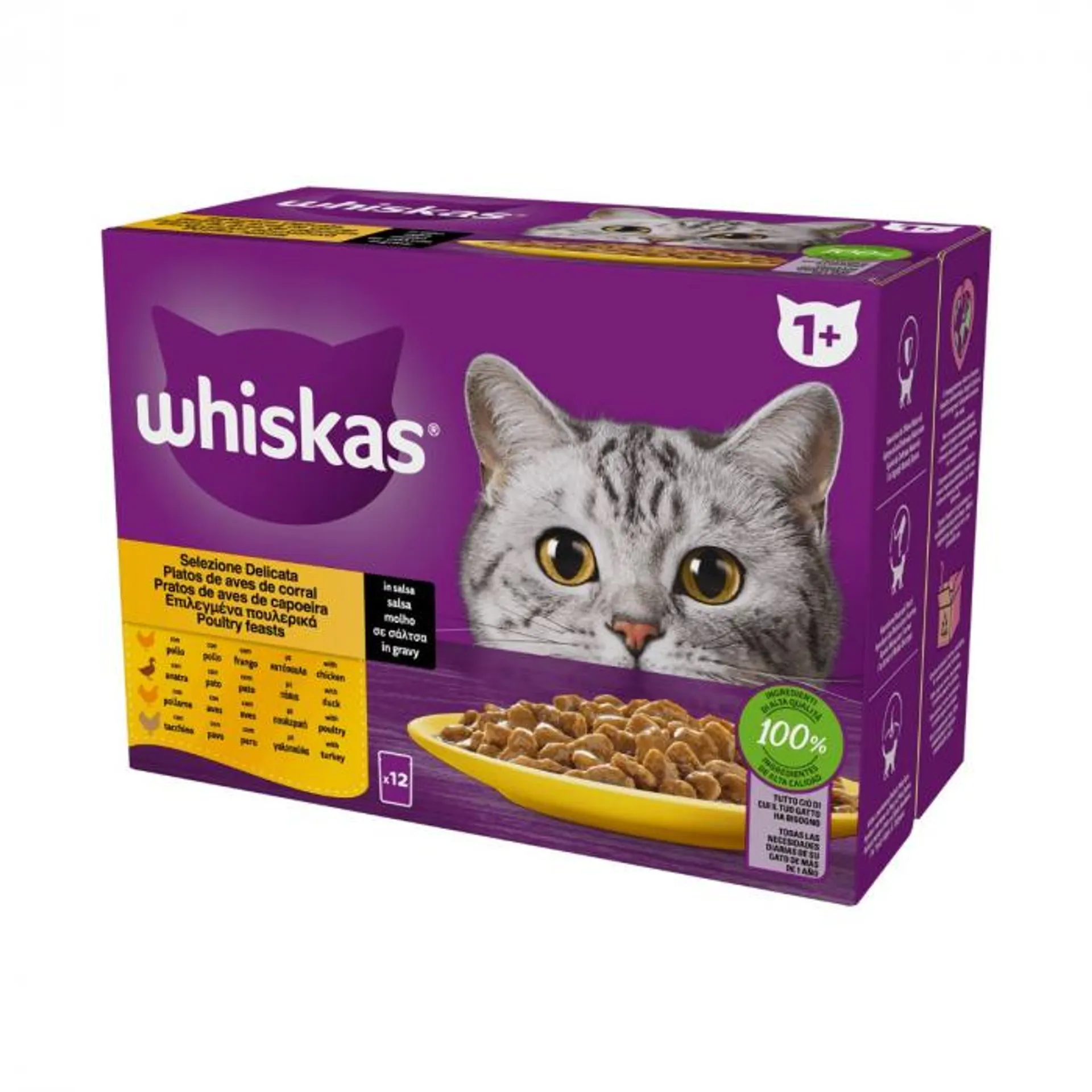 Whiskas multipack 12x85g cibo umido per gatti Delicato