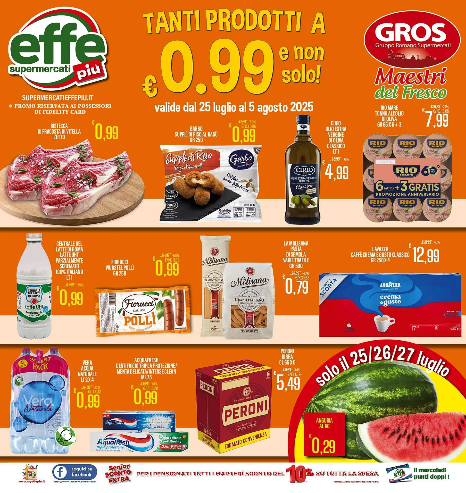 Volantino Supermercati EffePiù da 25 luglio a 5 agosto di 2025 - Pagina del volantino 1