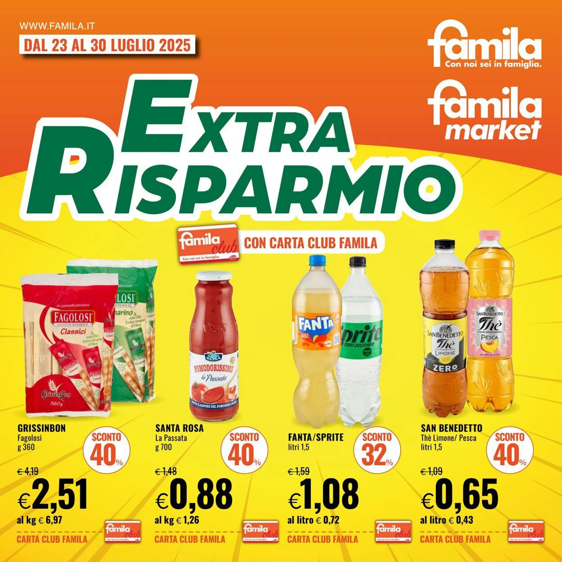 Famila Volantino attuale da 23 luglio a 30 luglio di 2025 - Pagina del volantino 1