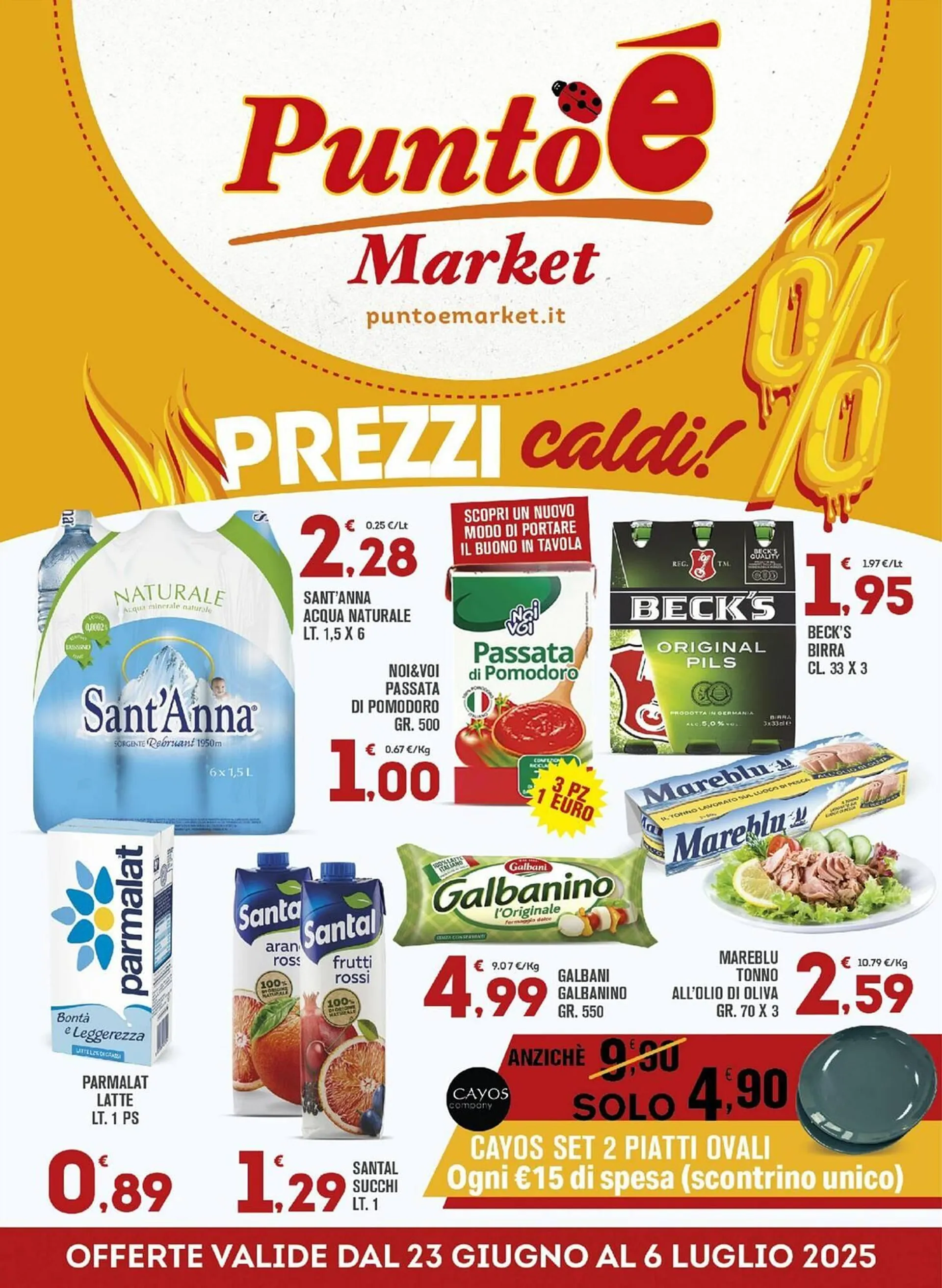 Volantino Punto é market da 23 giugno a 6 luglio di 2025 - Pagina del volantino 1