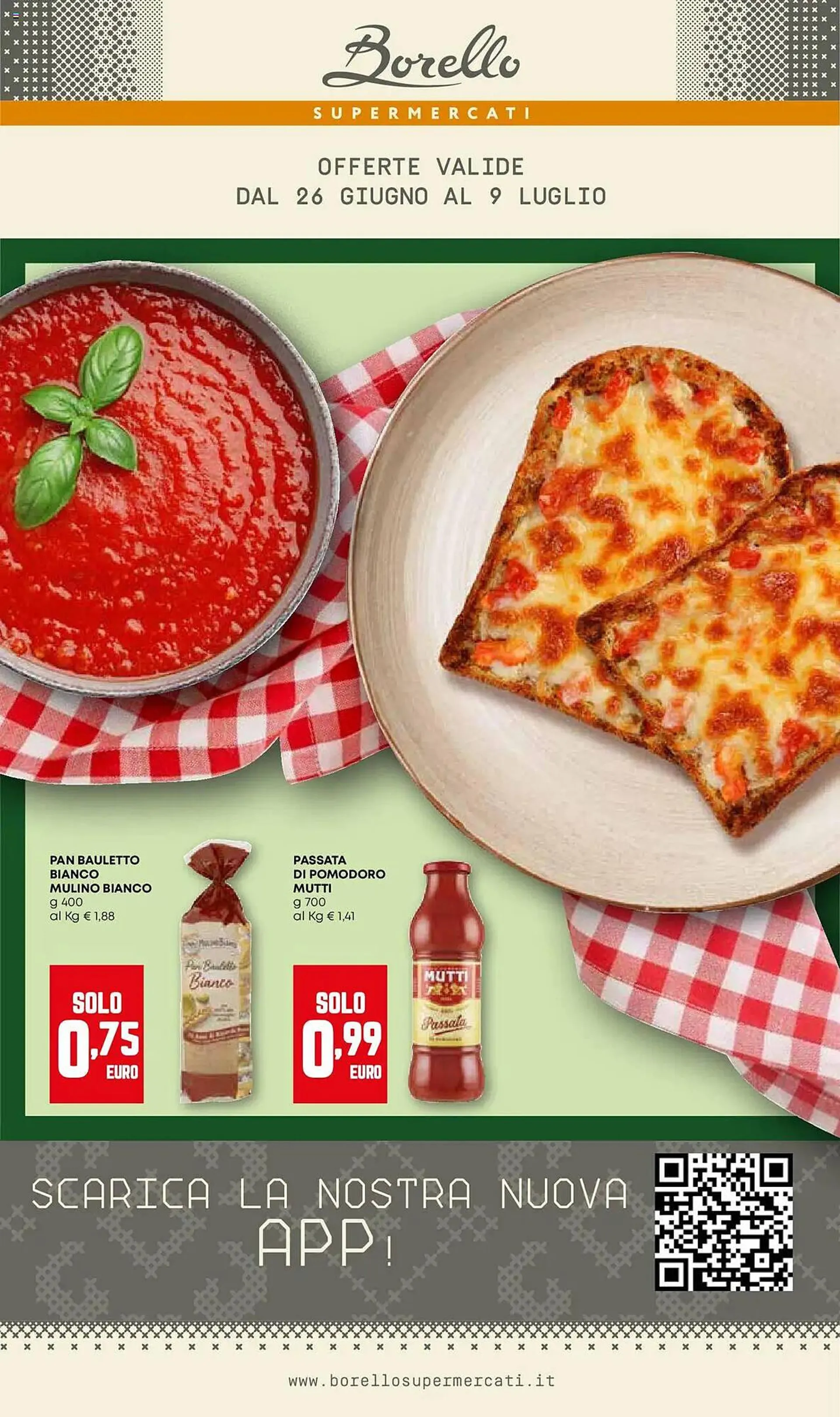 Volantino Borello Supermercati da 26 giugno a 9 luglio di 2025 - Pagina del volantino 1