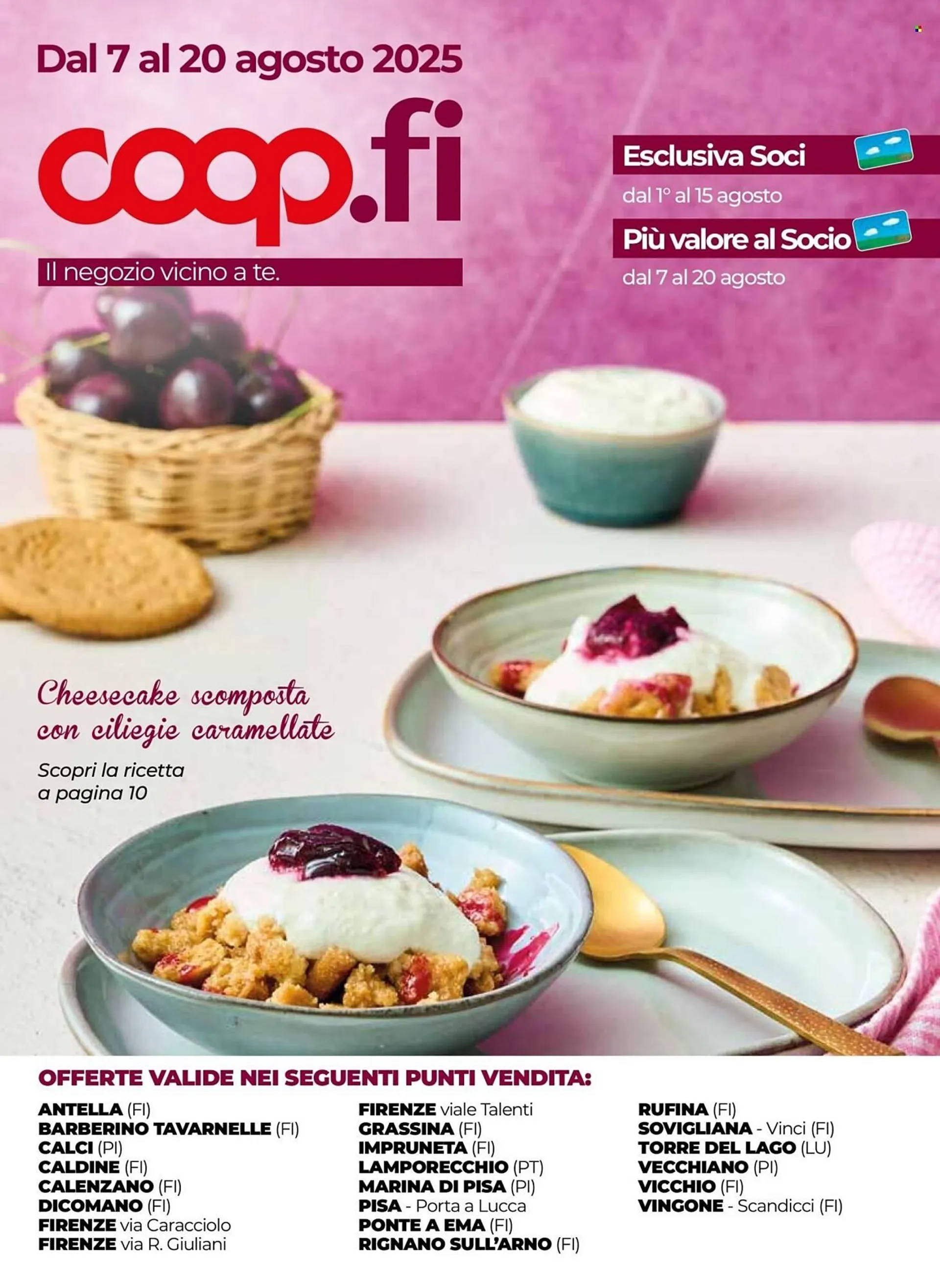 Volantino Unicoop da 7 agosto a 20 agosto di 2025 - Pagina del volantino 1