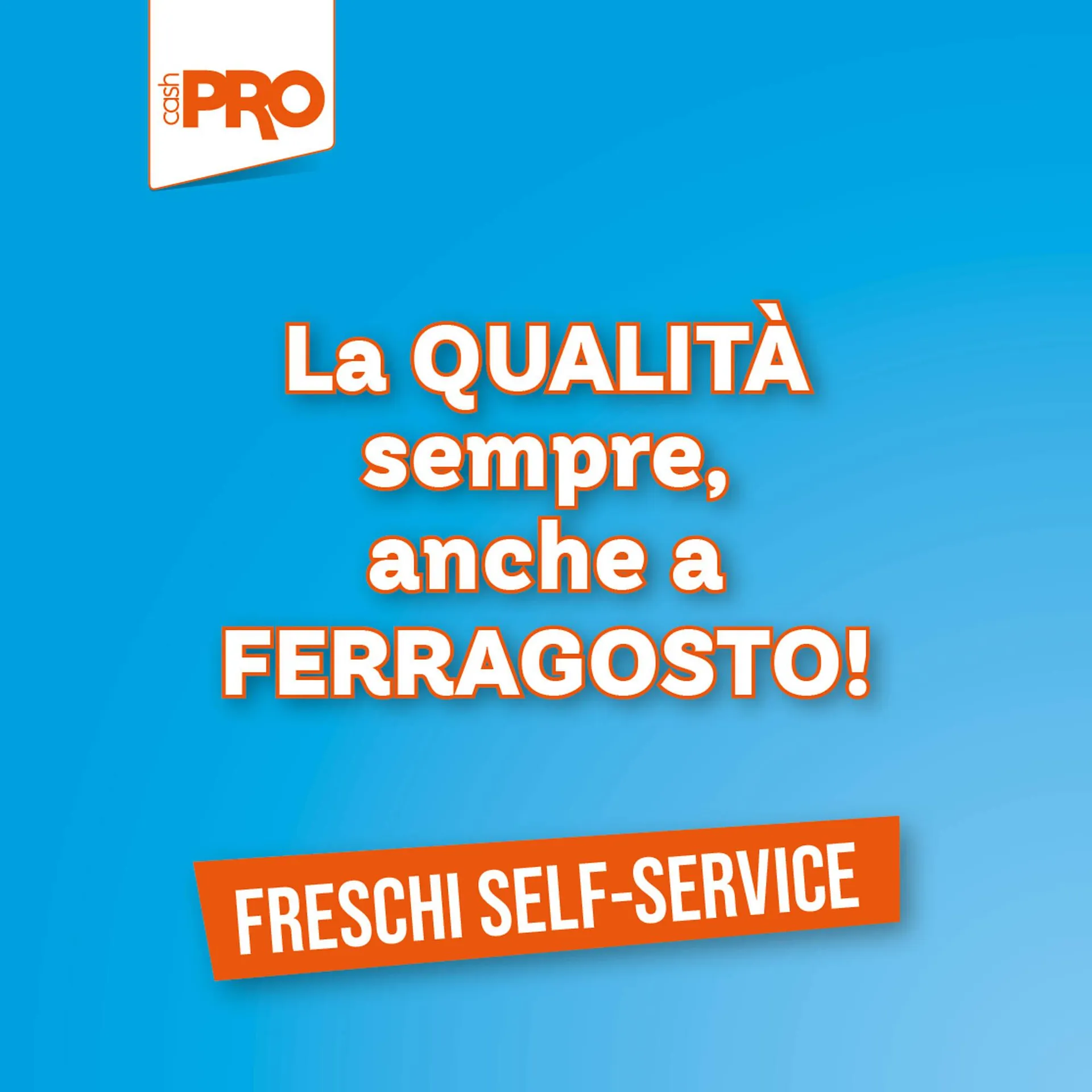 Volantino Cash pro da 6 agosto a 12 agosto di 2025 - Pagina del volantino 1
