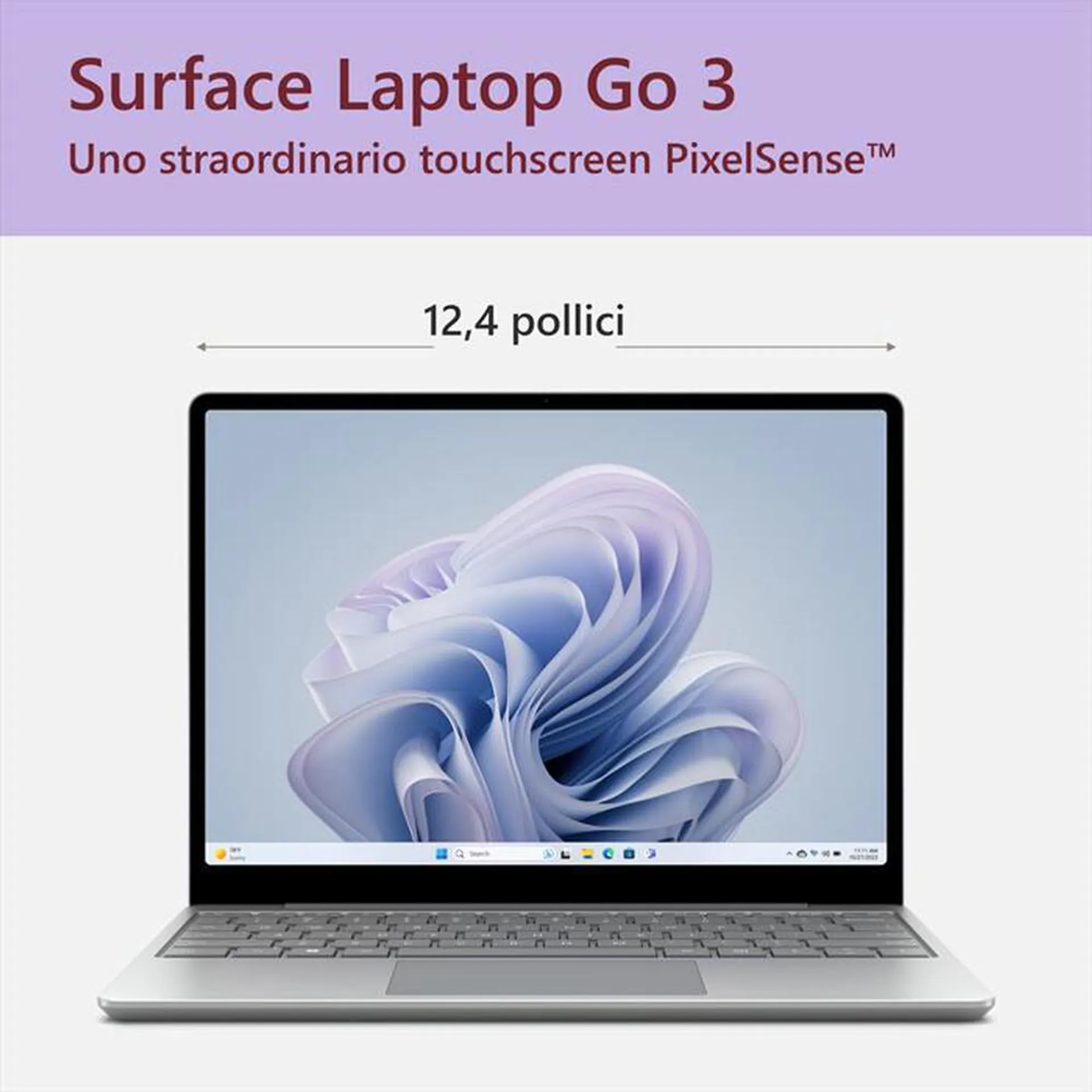 MICROSOFT - Notebook SURFACE LAPTOP GO 3-Platinum