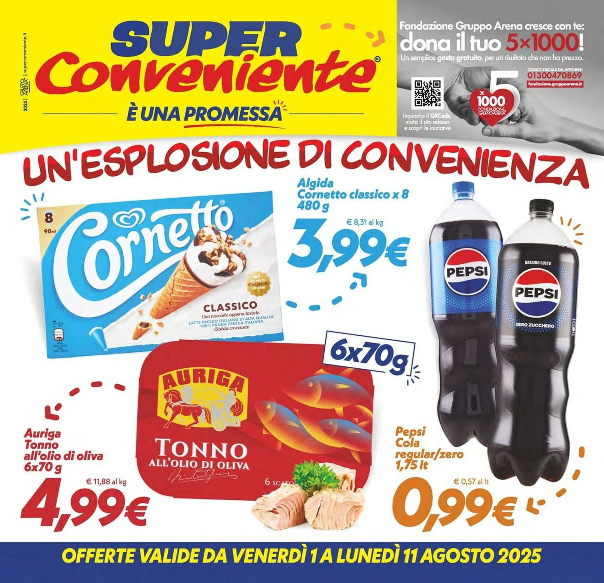 Volantino Iper Super Conveniente da 1 agosto a 11 agosto di 2025 - Pagina del volantino 1