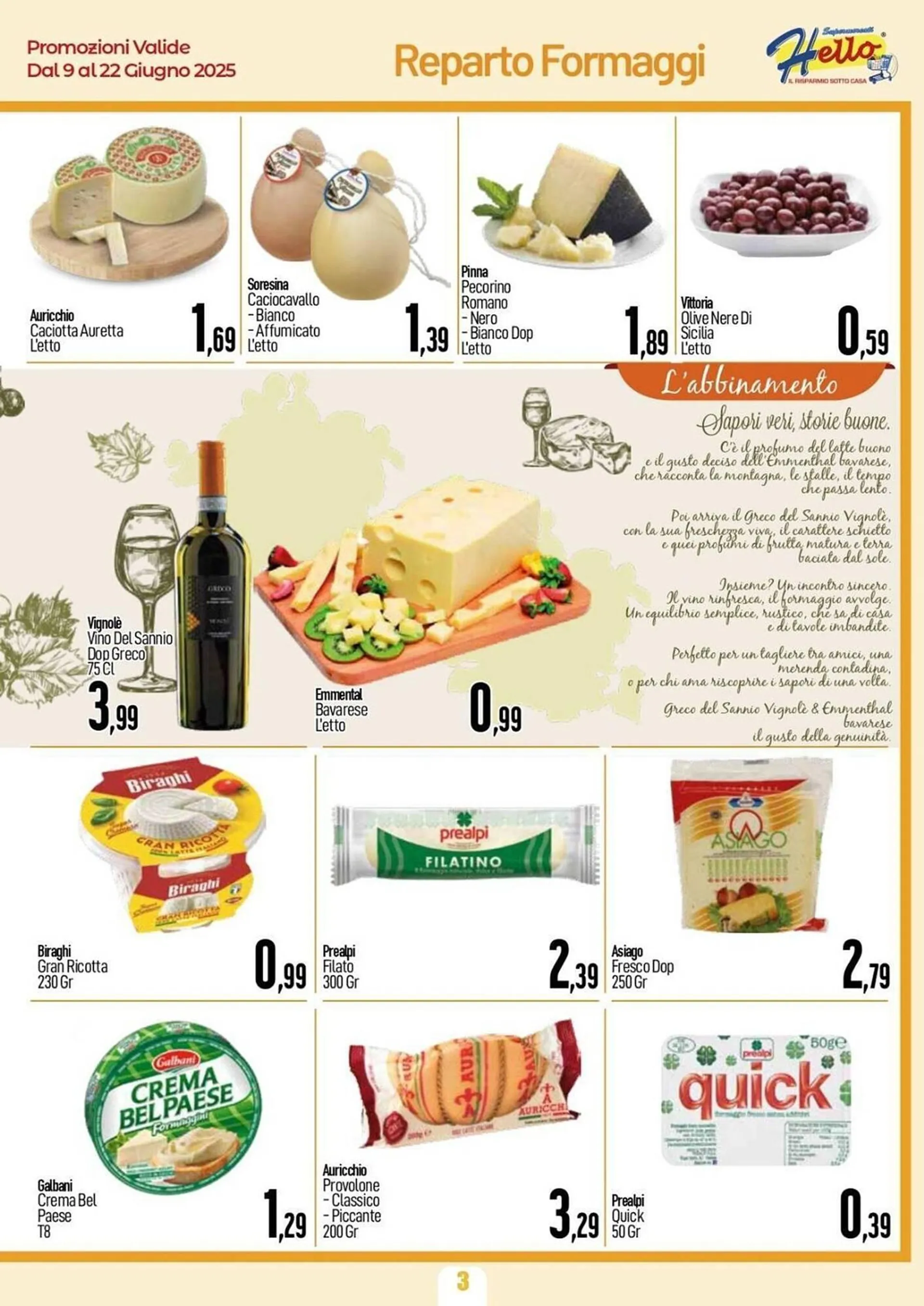 Volantino Hello Supermercati da 9 giugno a 22 giugno di 2025 - Pagina del volantino 3