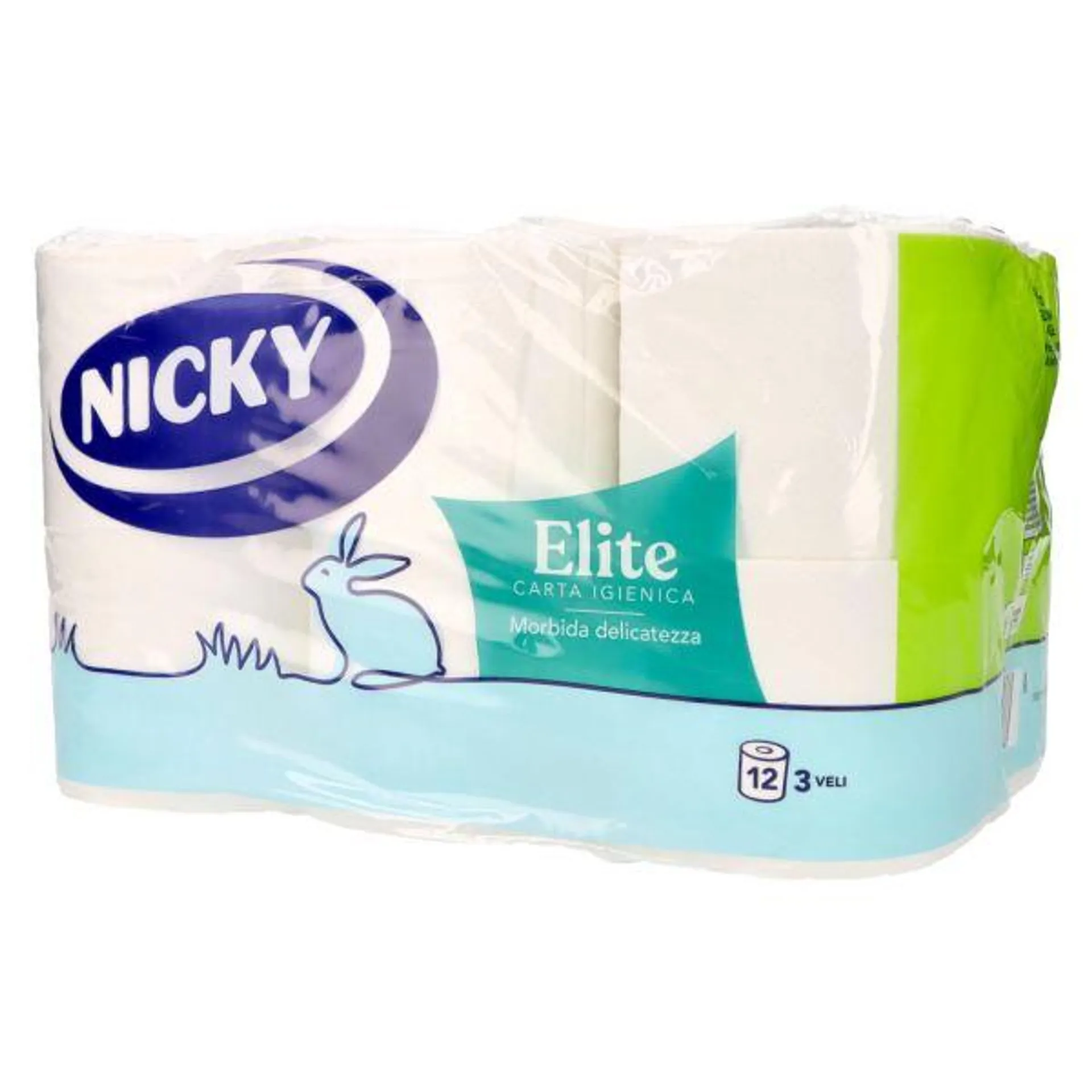 CARTA IGIENICA 3 VELI NICKY ELITE 12 ROTOLI