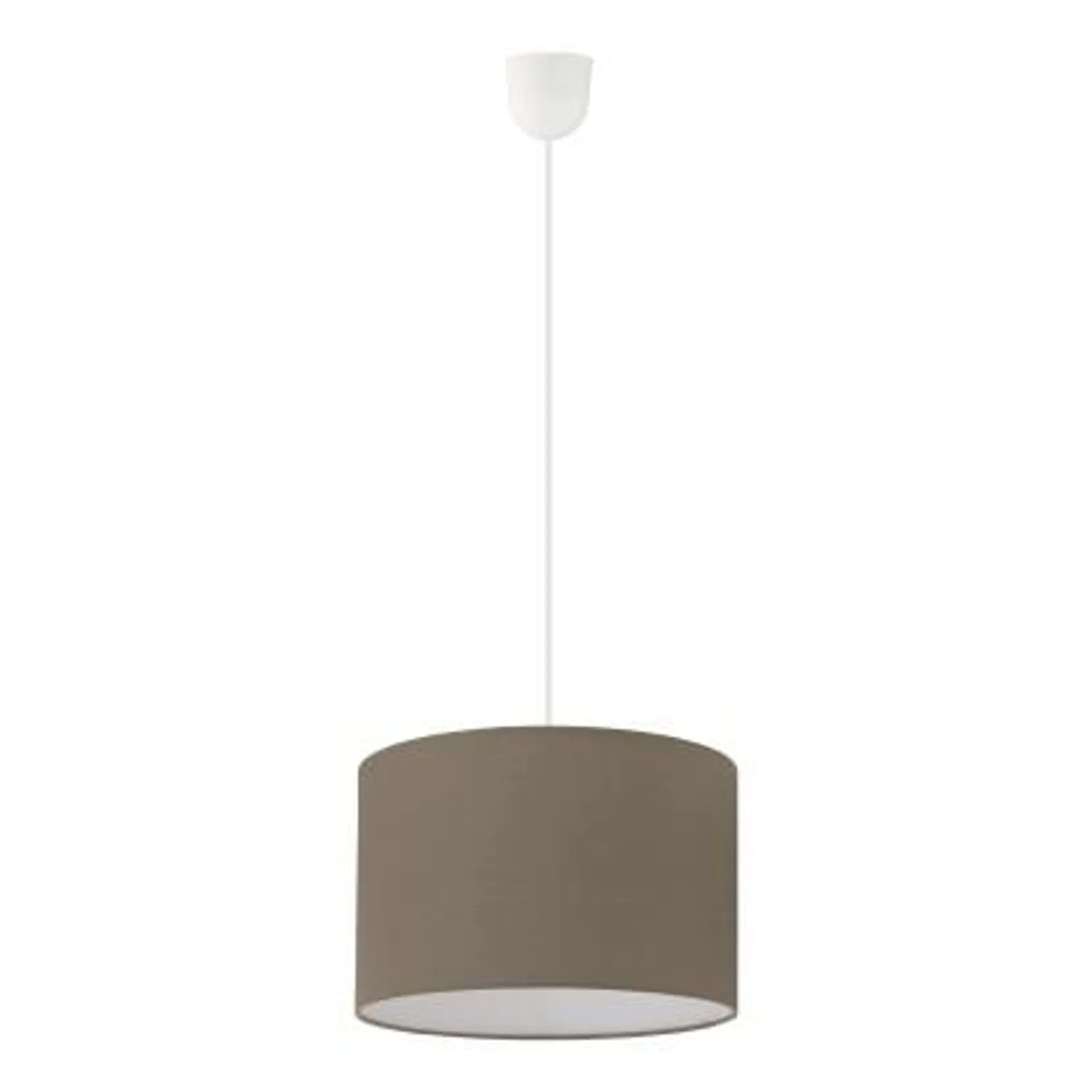 Sospensione Rossano E27 1X60W finitura taupe Ø29 H138