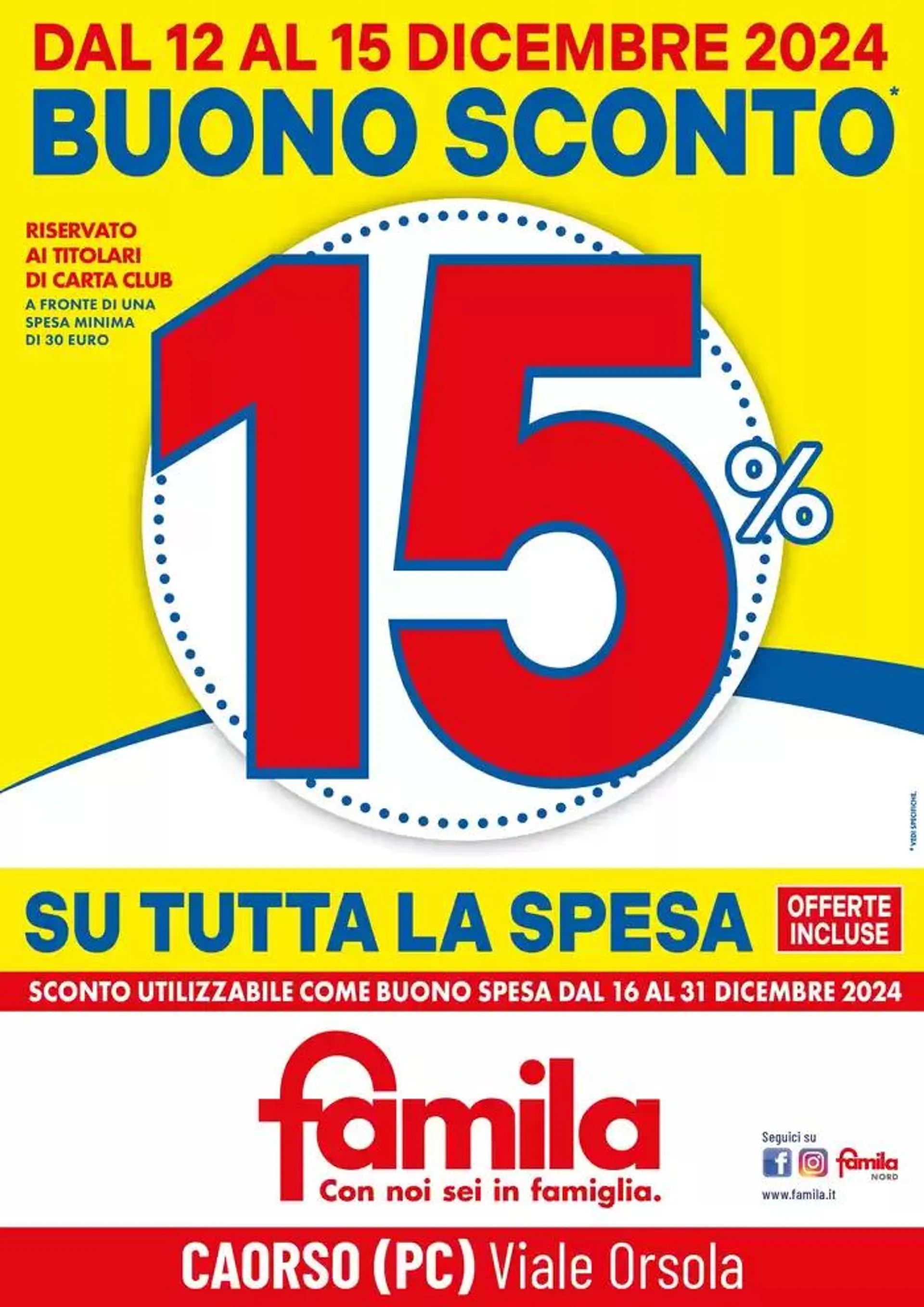 Buono sconto 15%  - 1