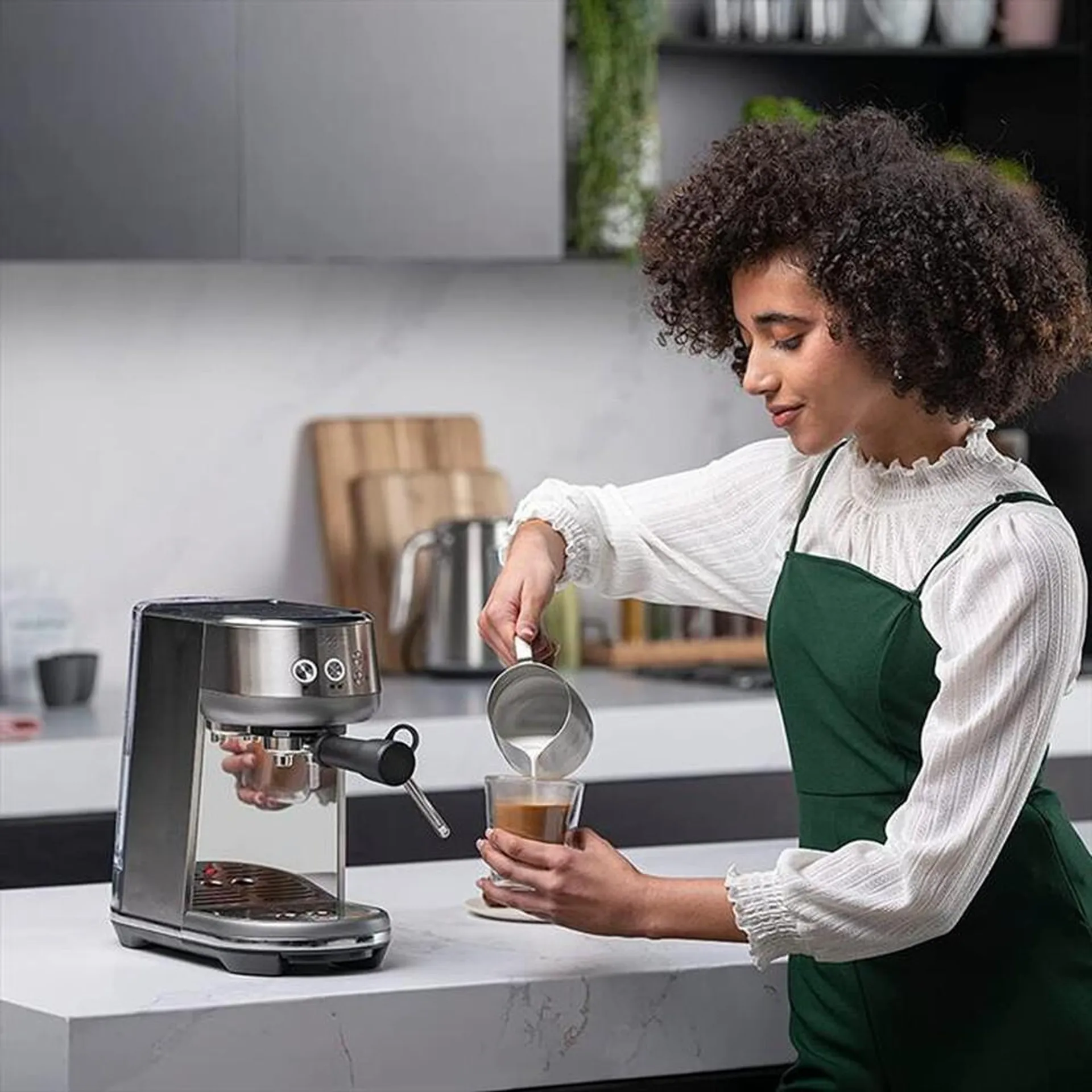 SAGE - Macchina da caffè automatica SES450BSS-Acciaio Inox