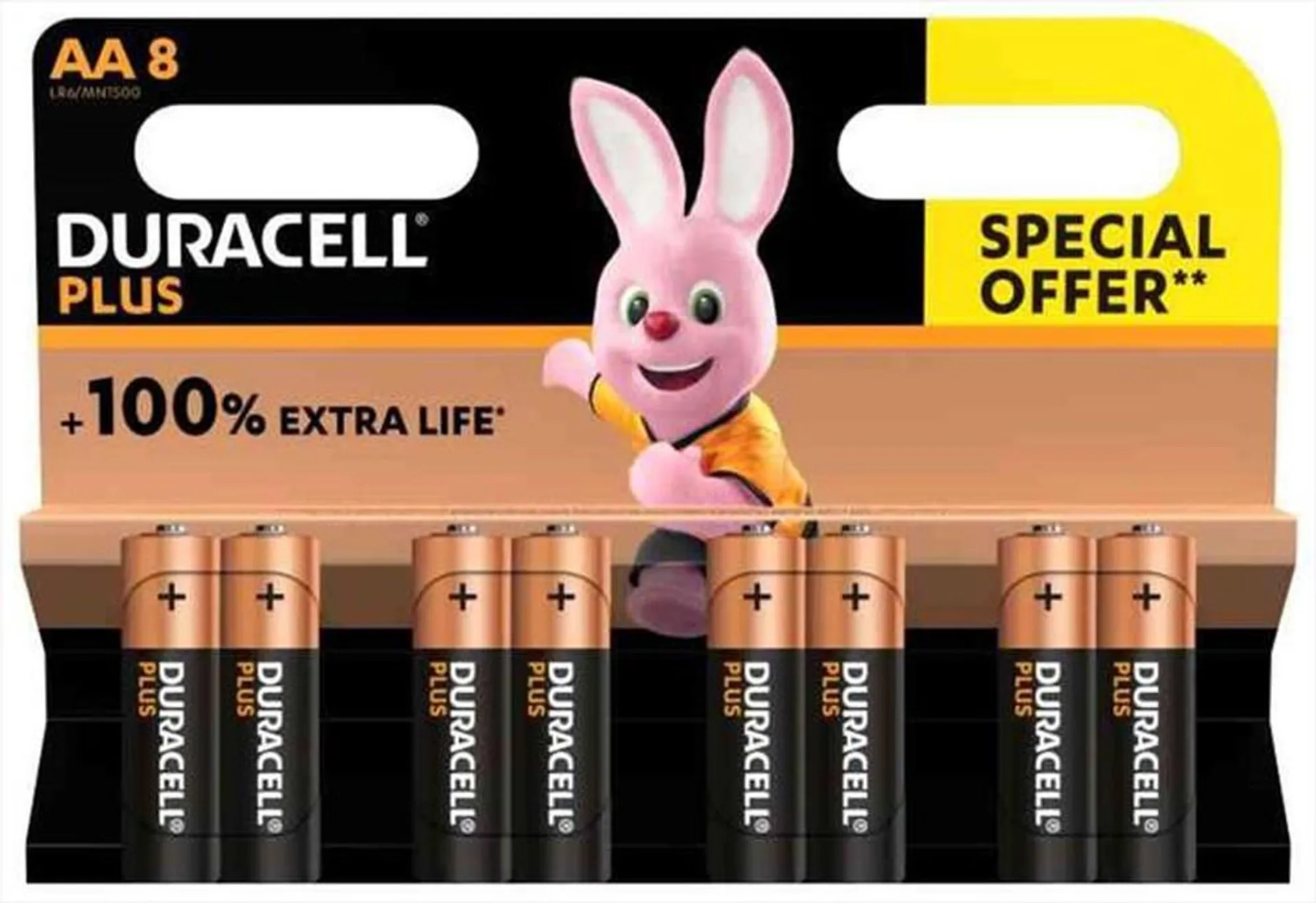 DURACELL - PLUS 100 STILO AA B8