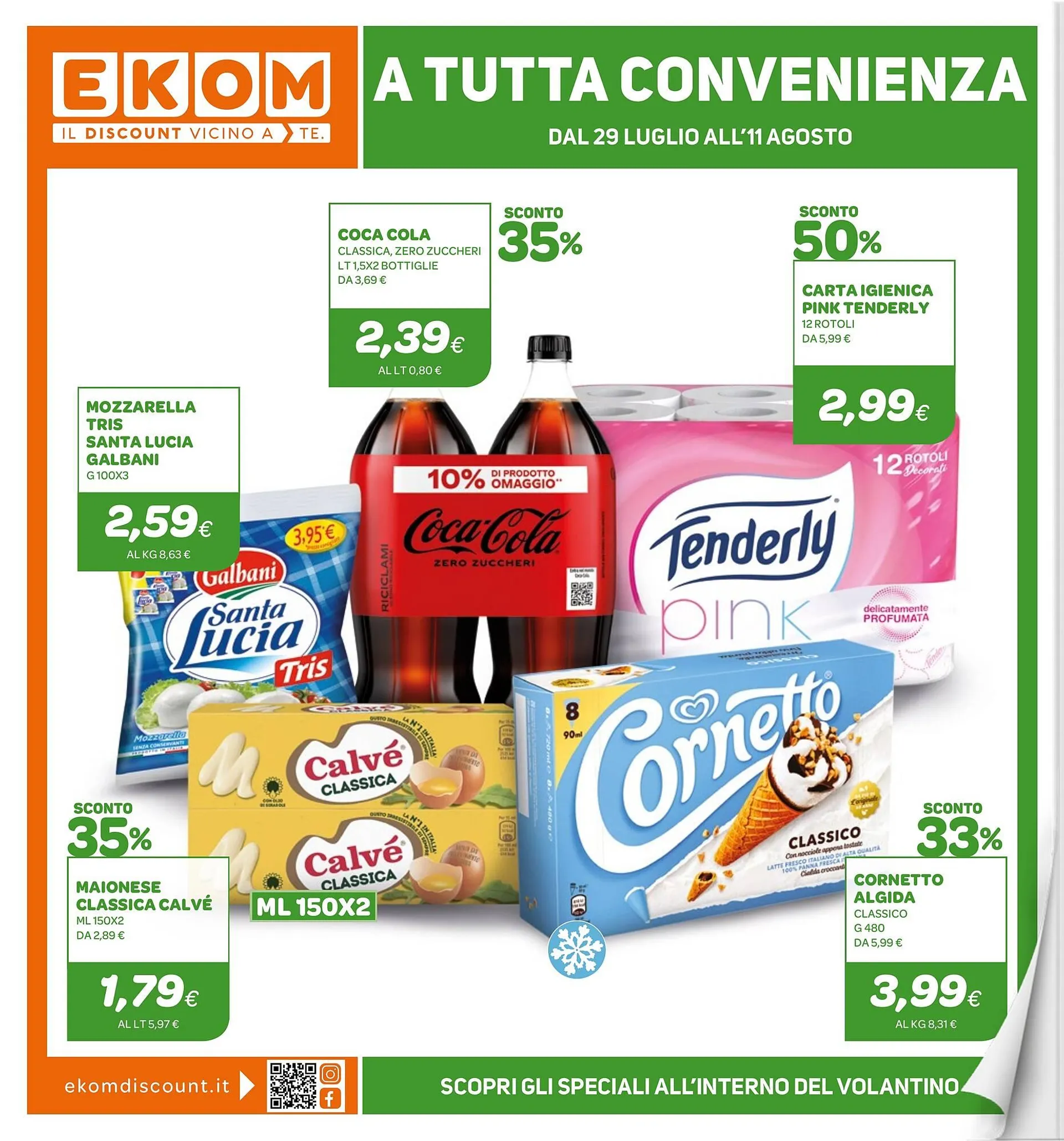Volantino Ekom da 29 luglio a 11 agosto di 2025 - Pagina del volantino 1