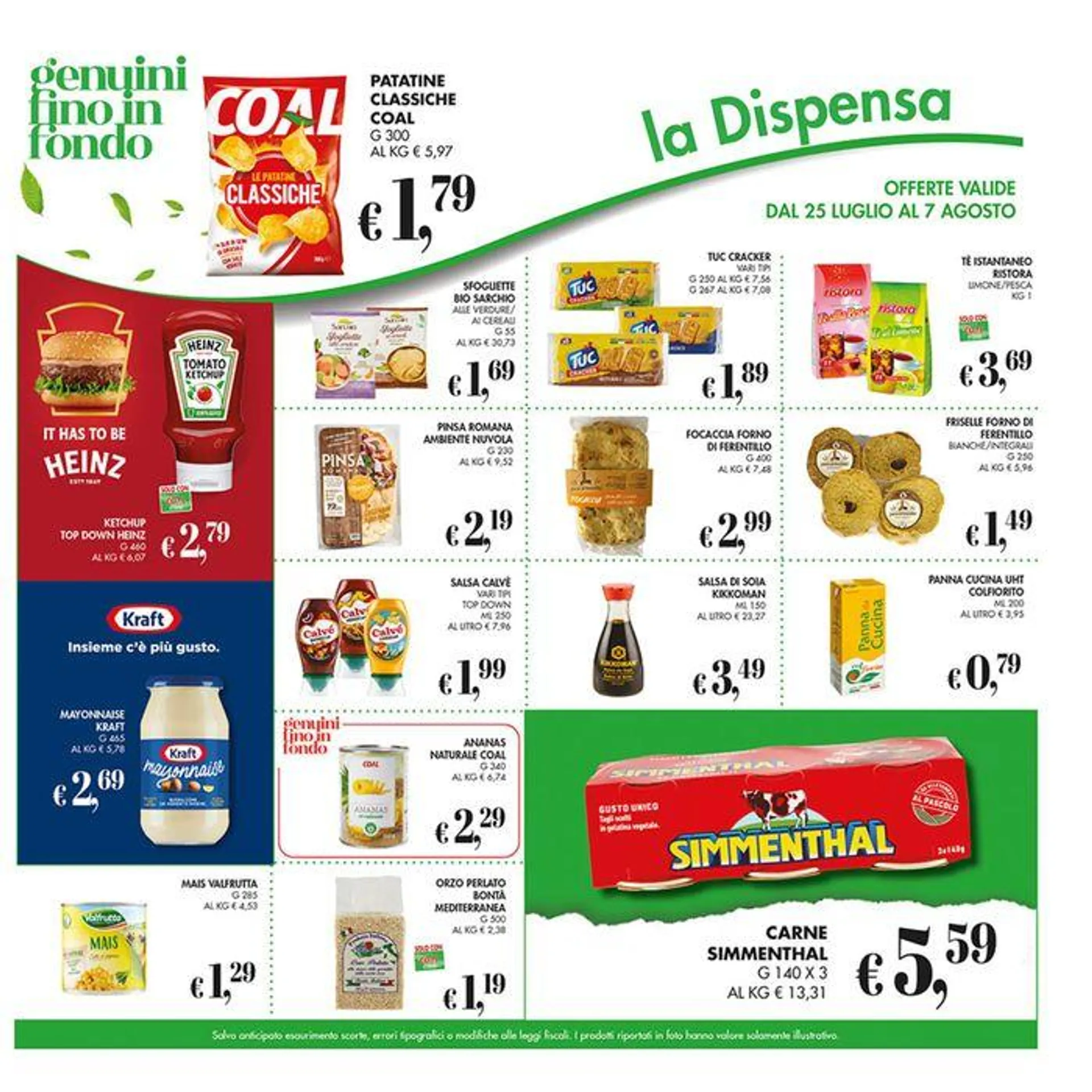 Offerte valide dal 25 luglio al 7 agosto - 17