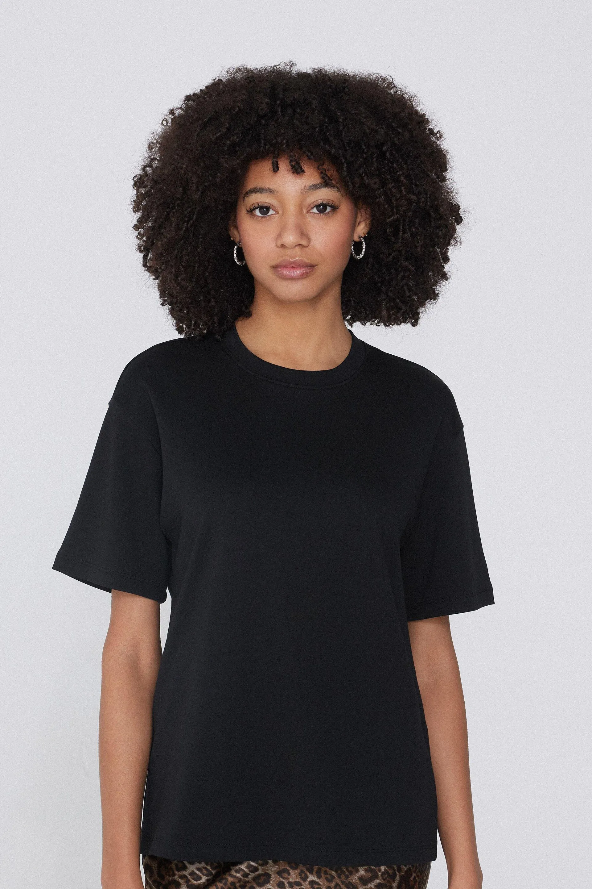 T-Shirt Girocollo 100% Cotone Pesantezza Media