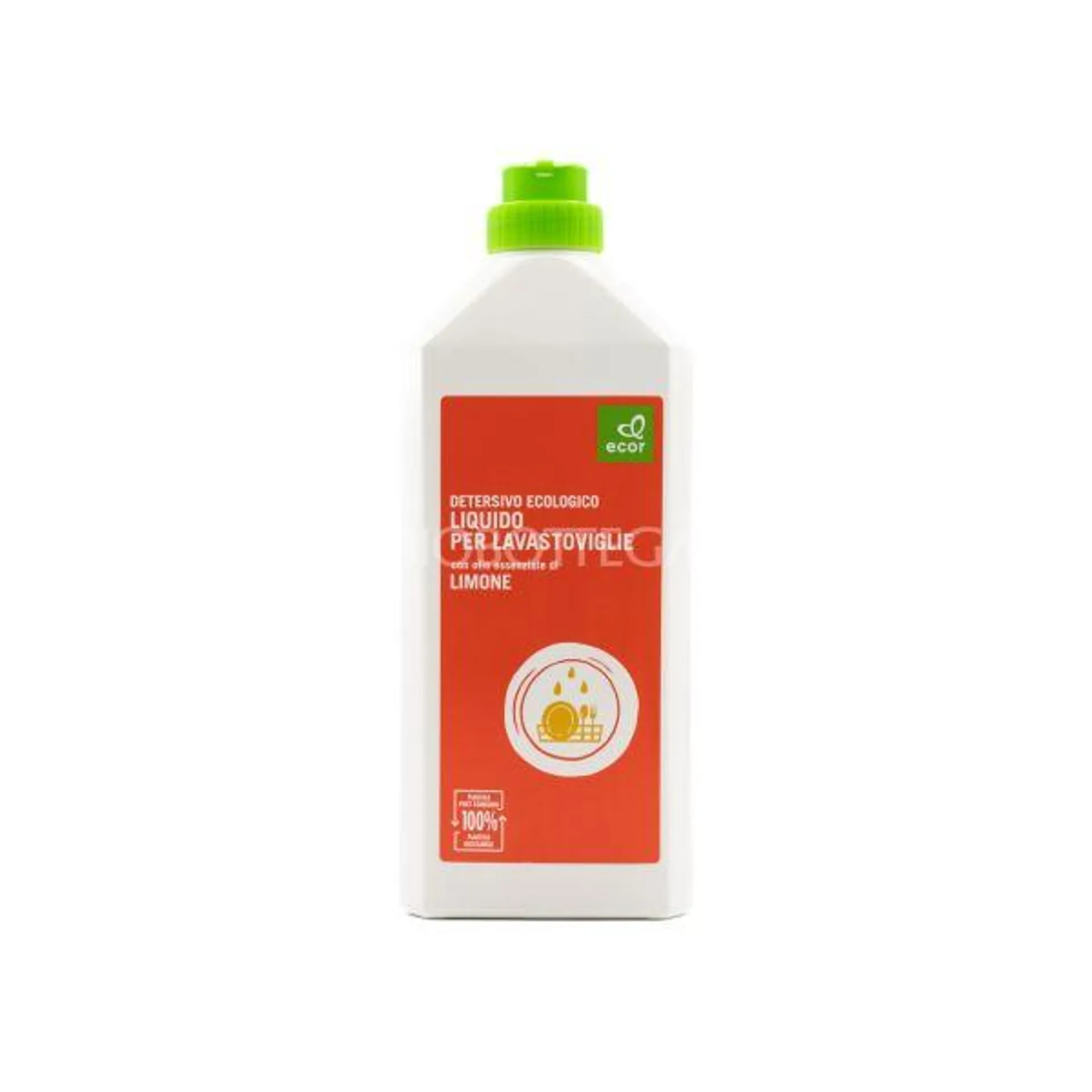 Detersivo Liquido per Lavastoviglie con Olio Essenziale di Limone Ecor 1000 ML