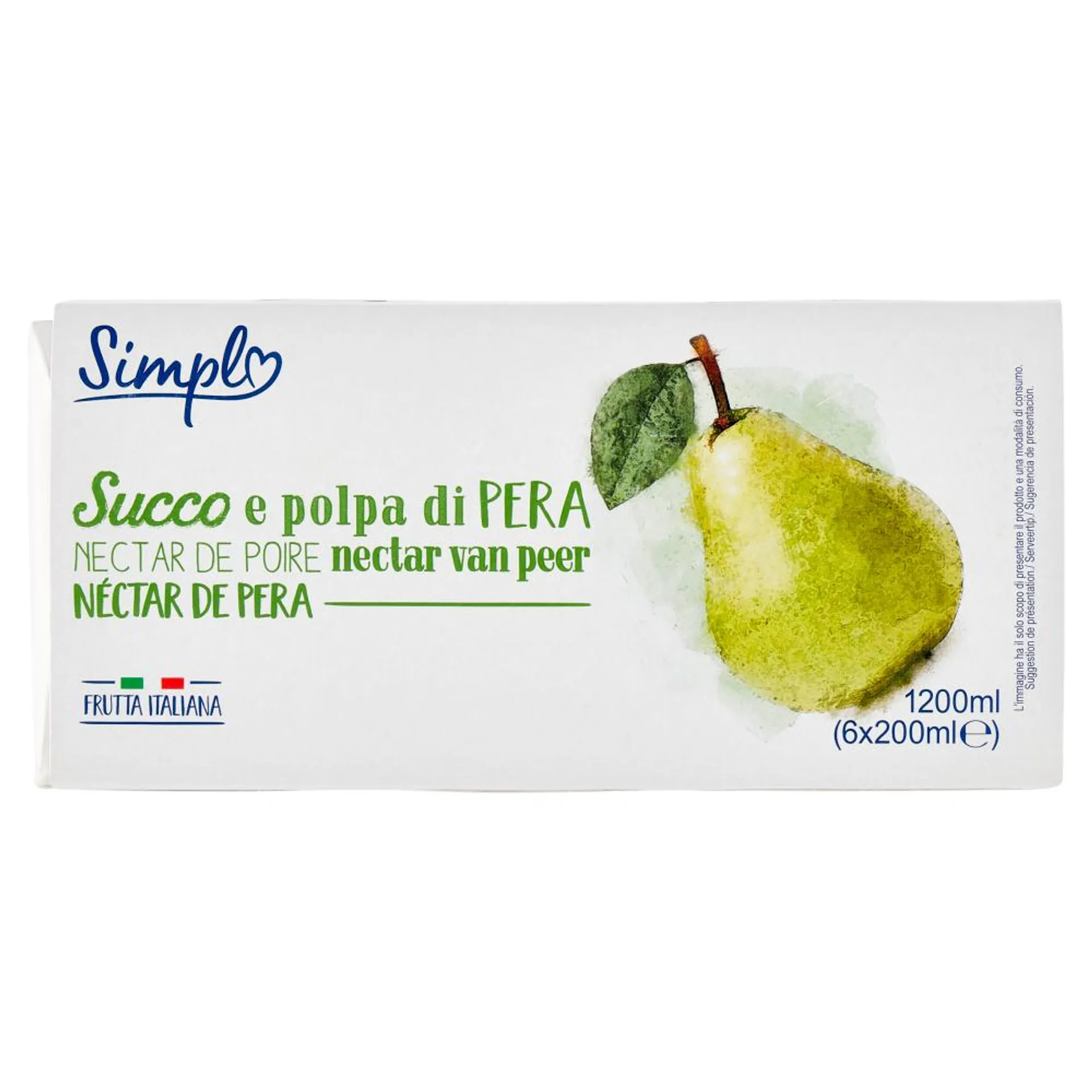 Simpl Succo e polpa di Pera 6 x 200 ml