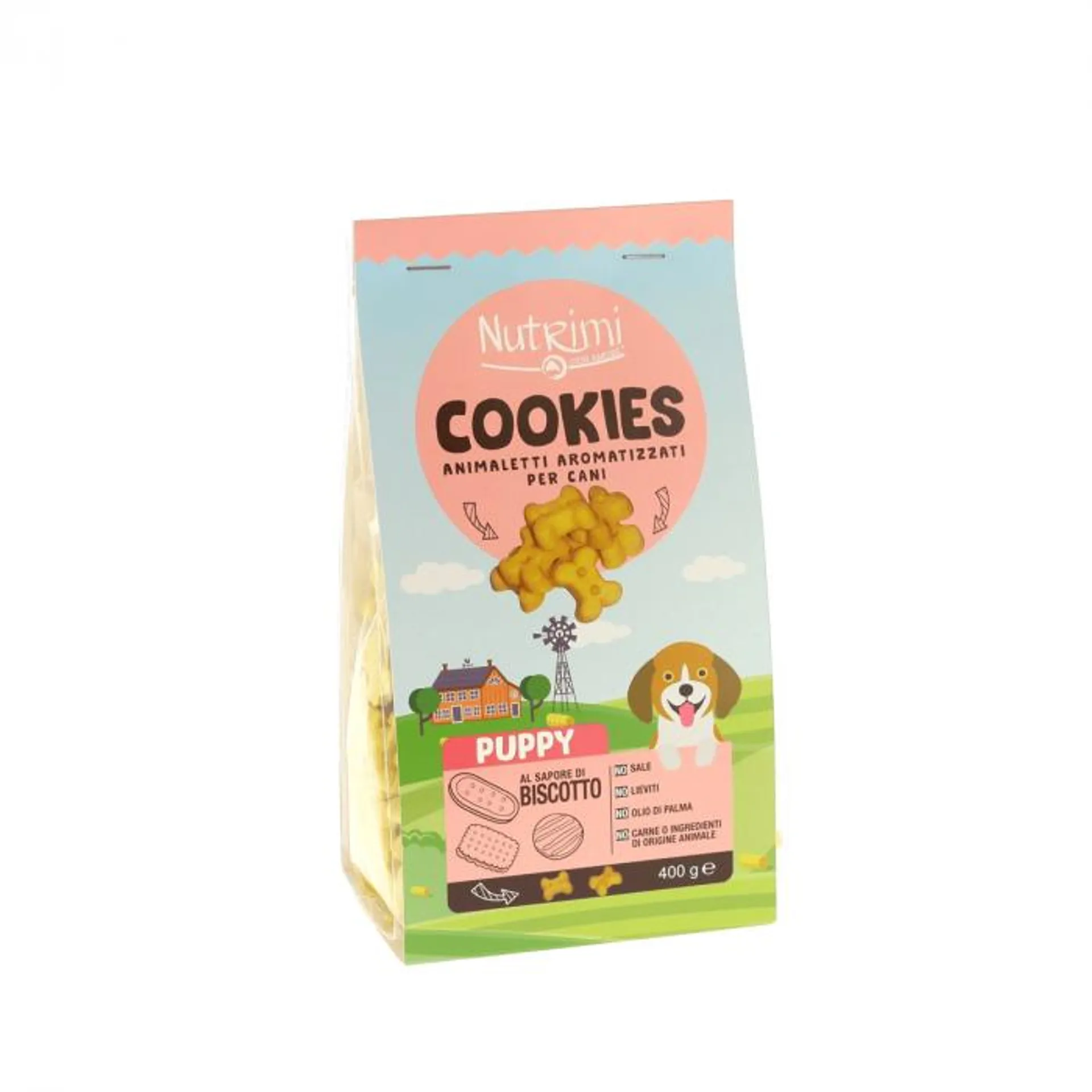 Nutrimi cookies Puppy al Biscotto 400g