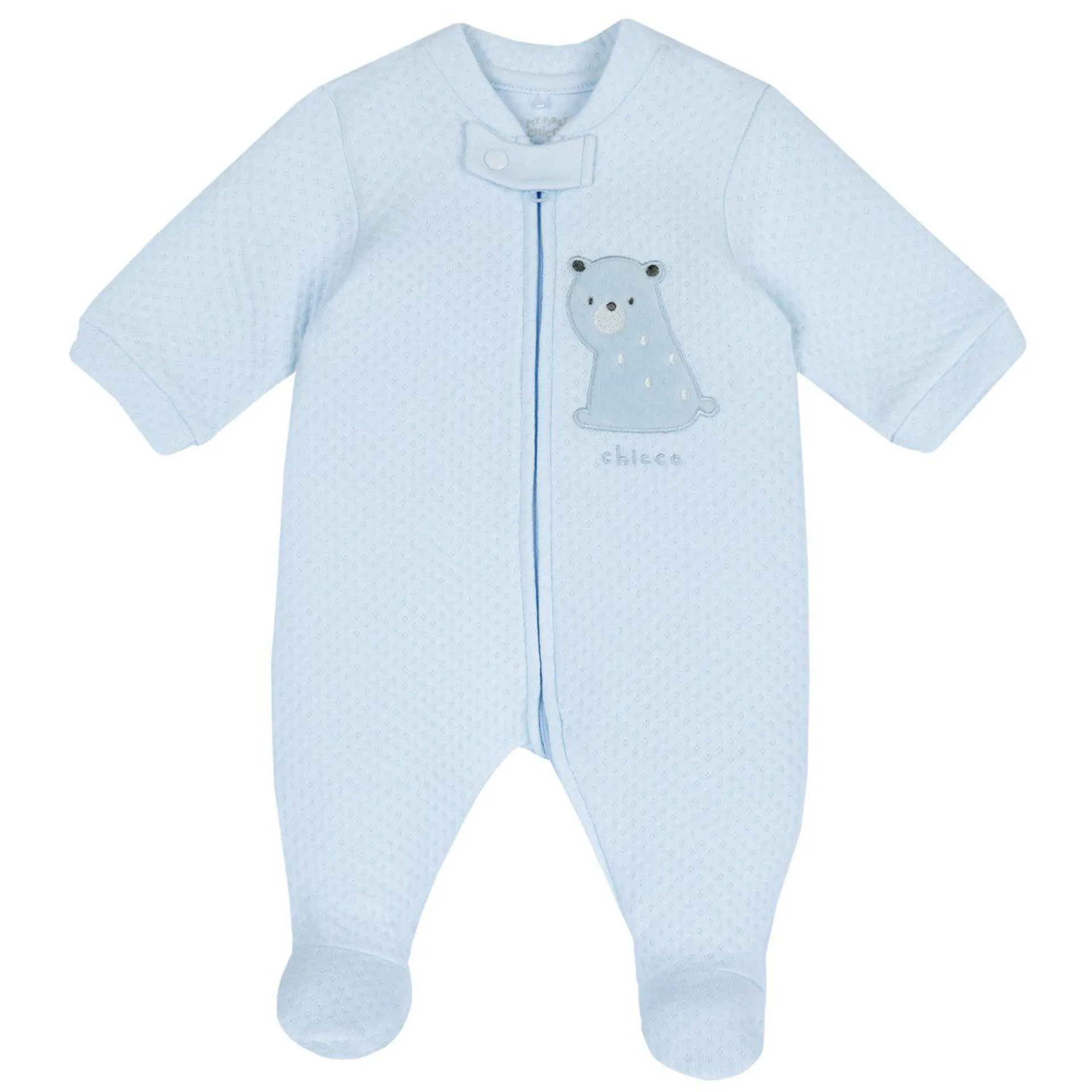 Pijama de bebé osito azul