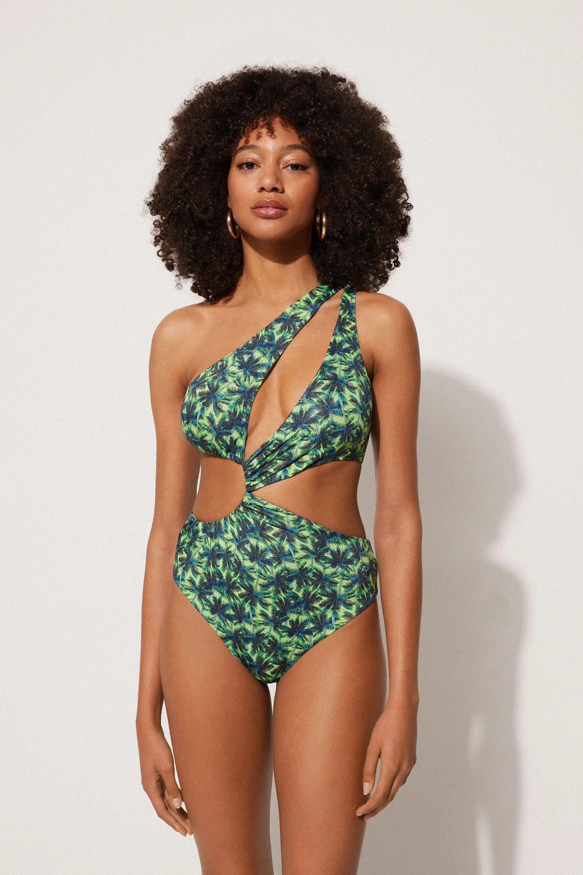 Costume Intero Cut-Out Tropic Island
