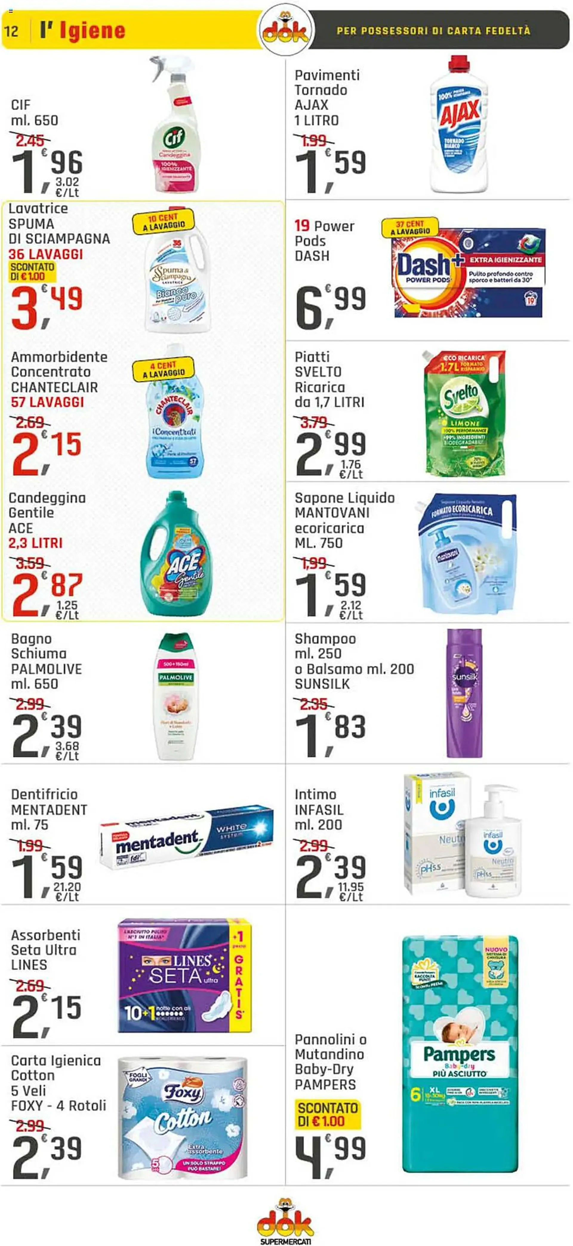 Volantino Supermercati Dok da 24 aprile a 30 aprile di 2025 - Pagina del volantino 12