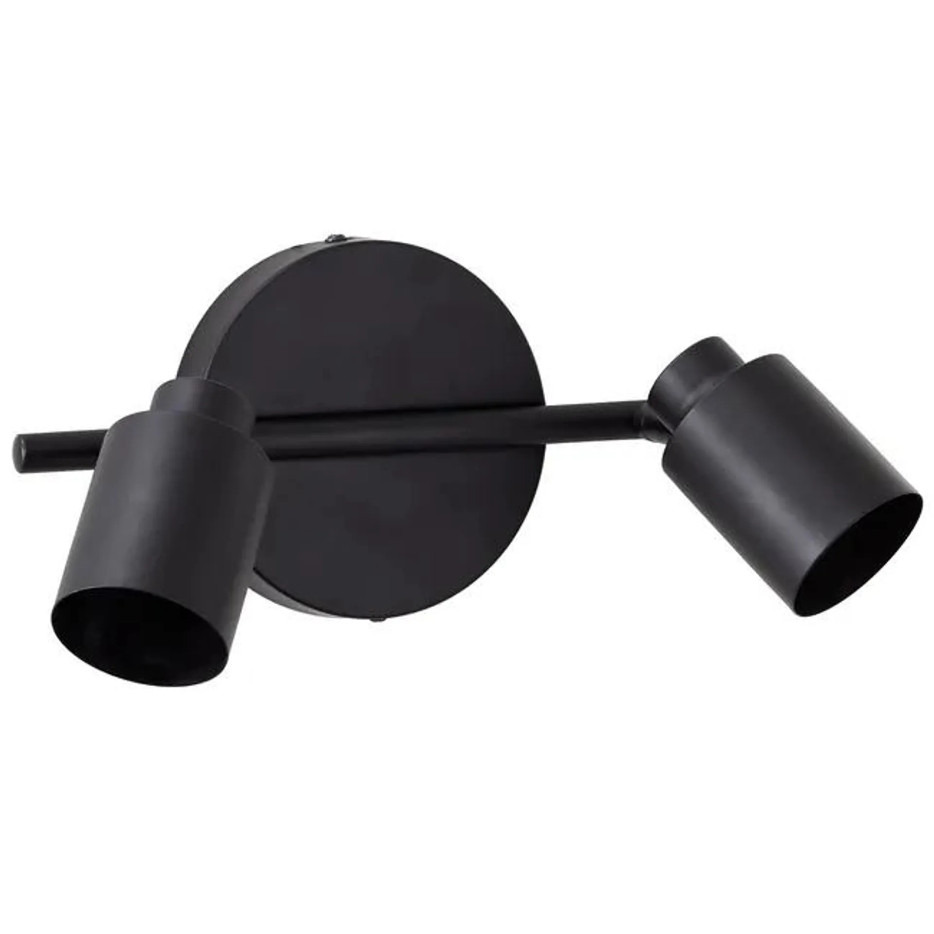 Faretto decorativo senza fonte luminosa TEKLA BARRA2 NERO in acciaio nero GU10 INSPIRE 2 luci