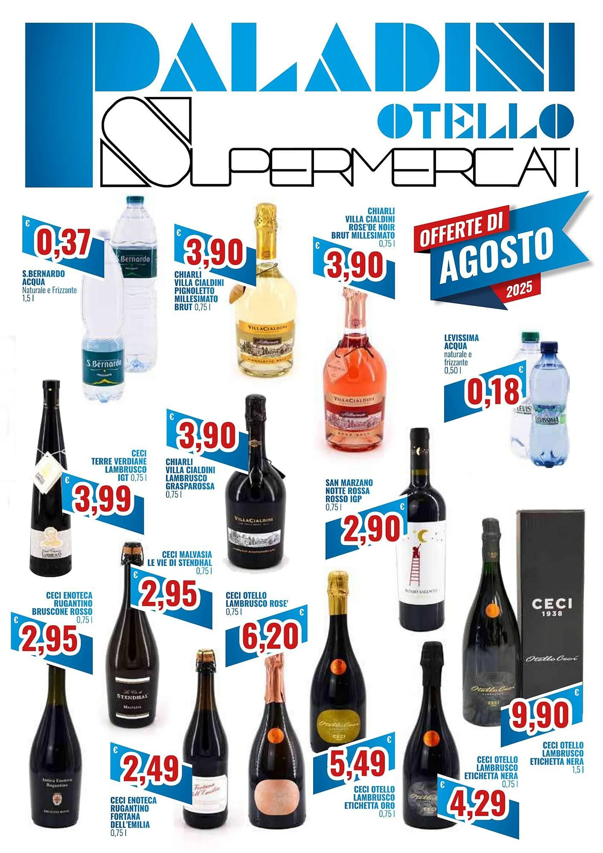Volantino Paladini Otello Supermercato da 1 agosto a 31 agosto di 2025 - Pagina del volantino 1