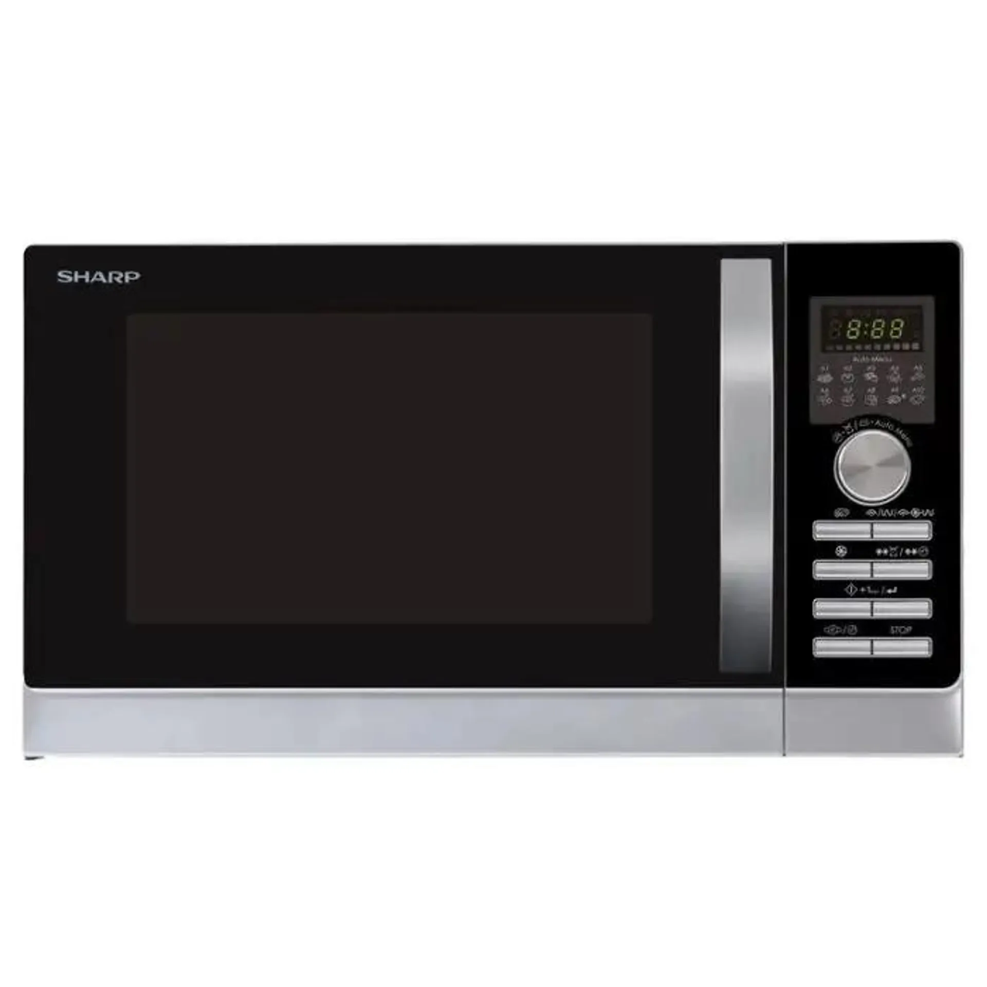 Sharp home appliances microwaves microonde combinato 25 l 900 w argento