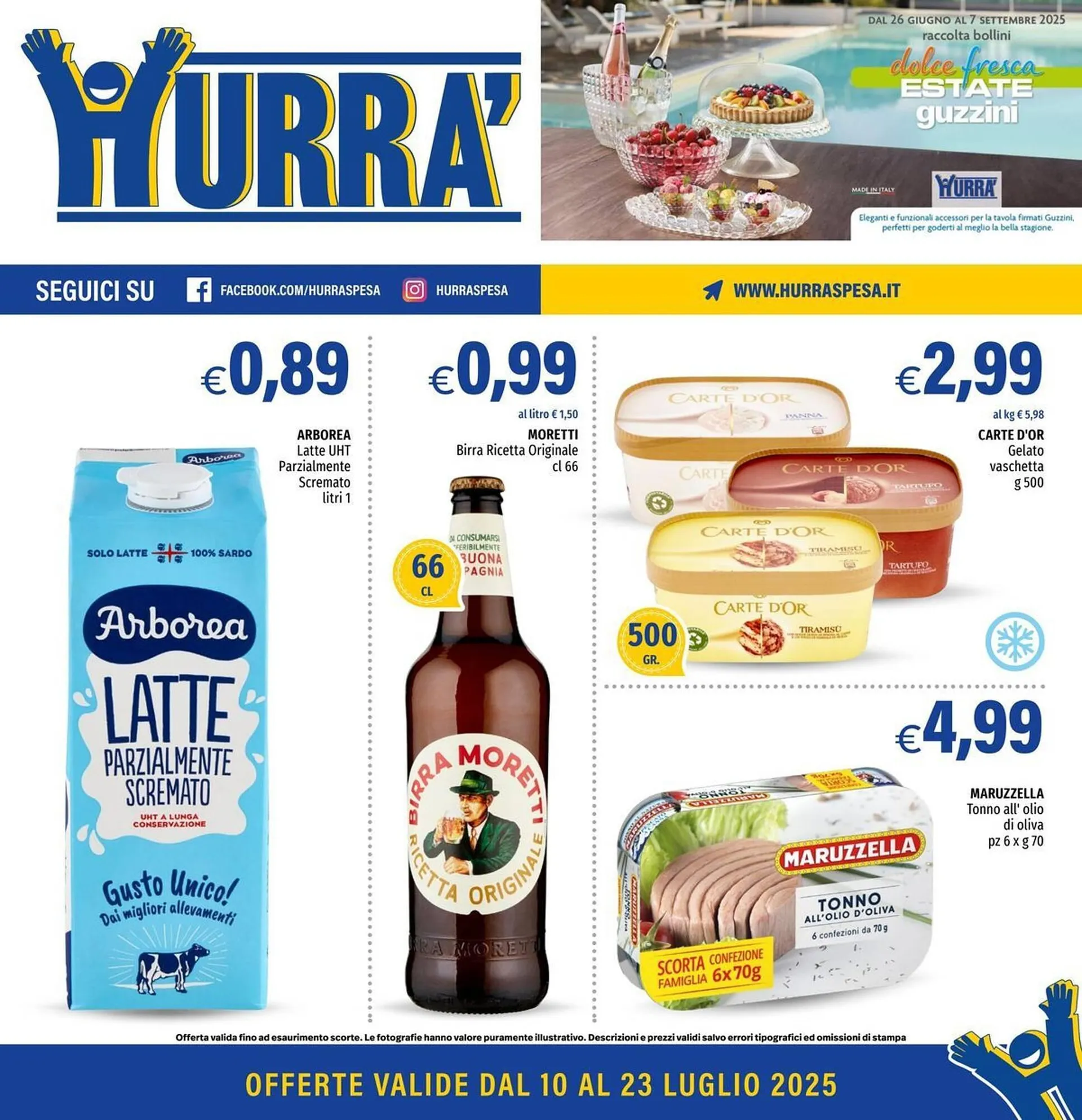 Volantino Hurrà da 10 luglio a 23 luglio di 2025 - Pagina del volantino 1