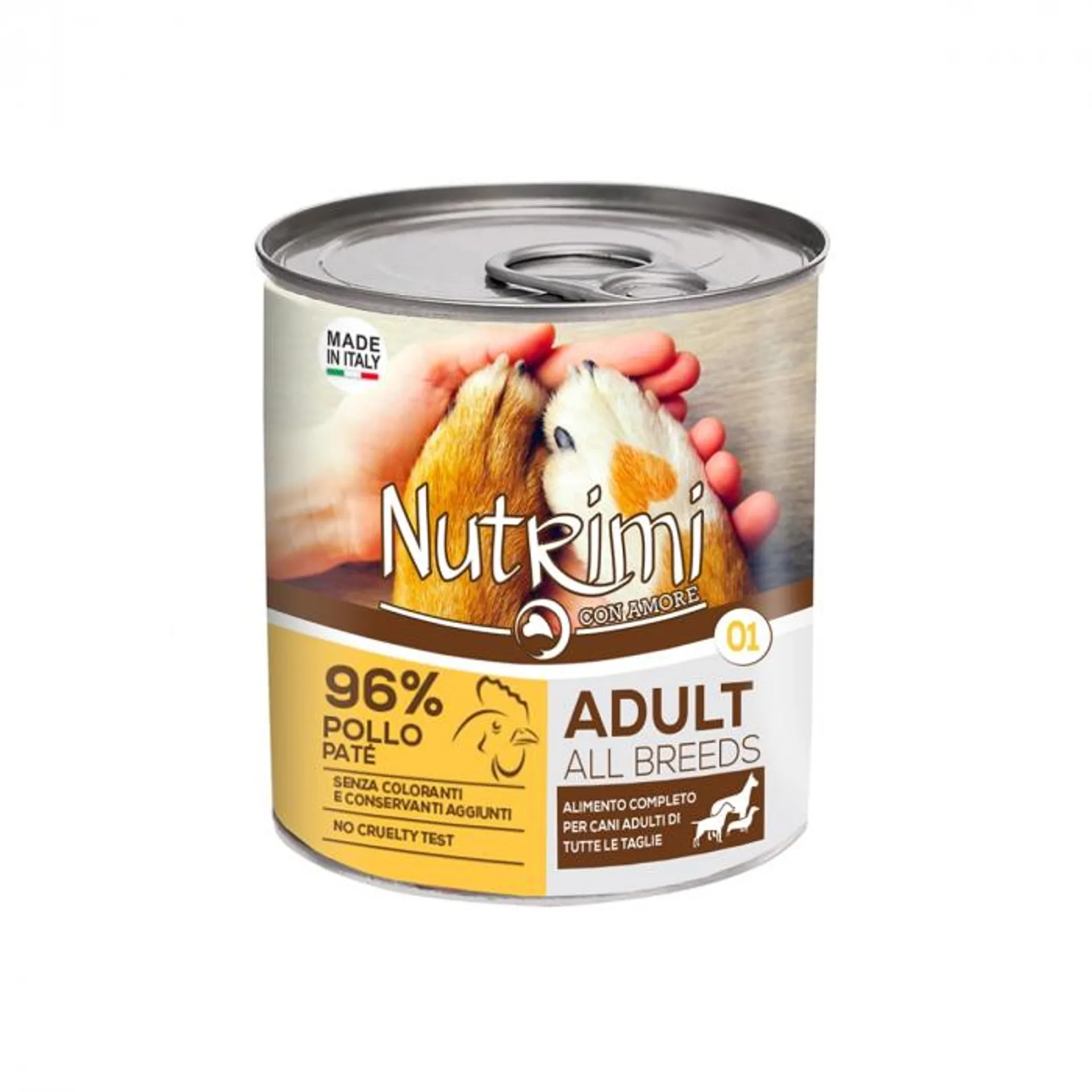 Nutrimi Paté Adult cibo umido per cani lattina 400g