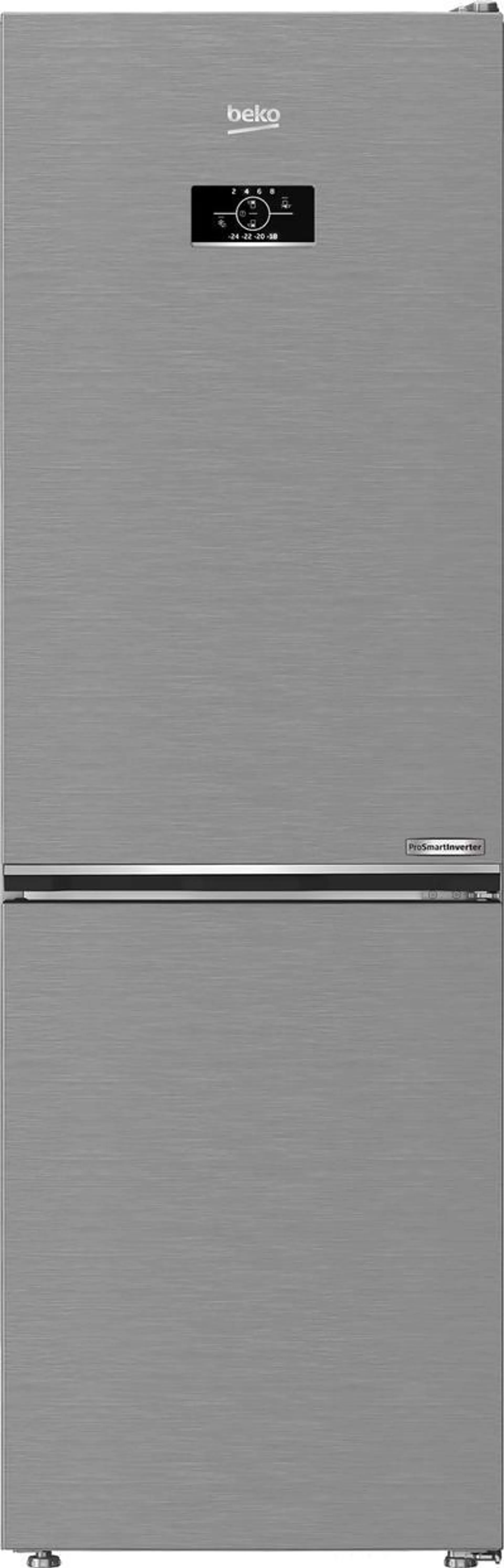 Tipologia di frigorifero Combinati - Nuova Classe efficienza energetica D - Sistema di raffreddamento No frost - Tipo di Ripiani Cristallo/Vetro
