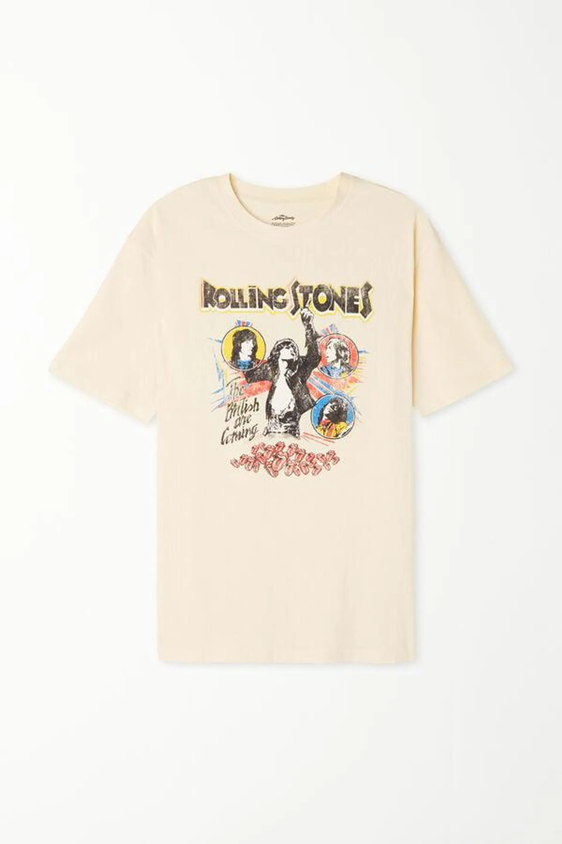 T-Shirt in Cotone con stampa Rolling Stones Unisex