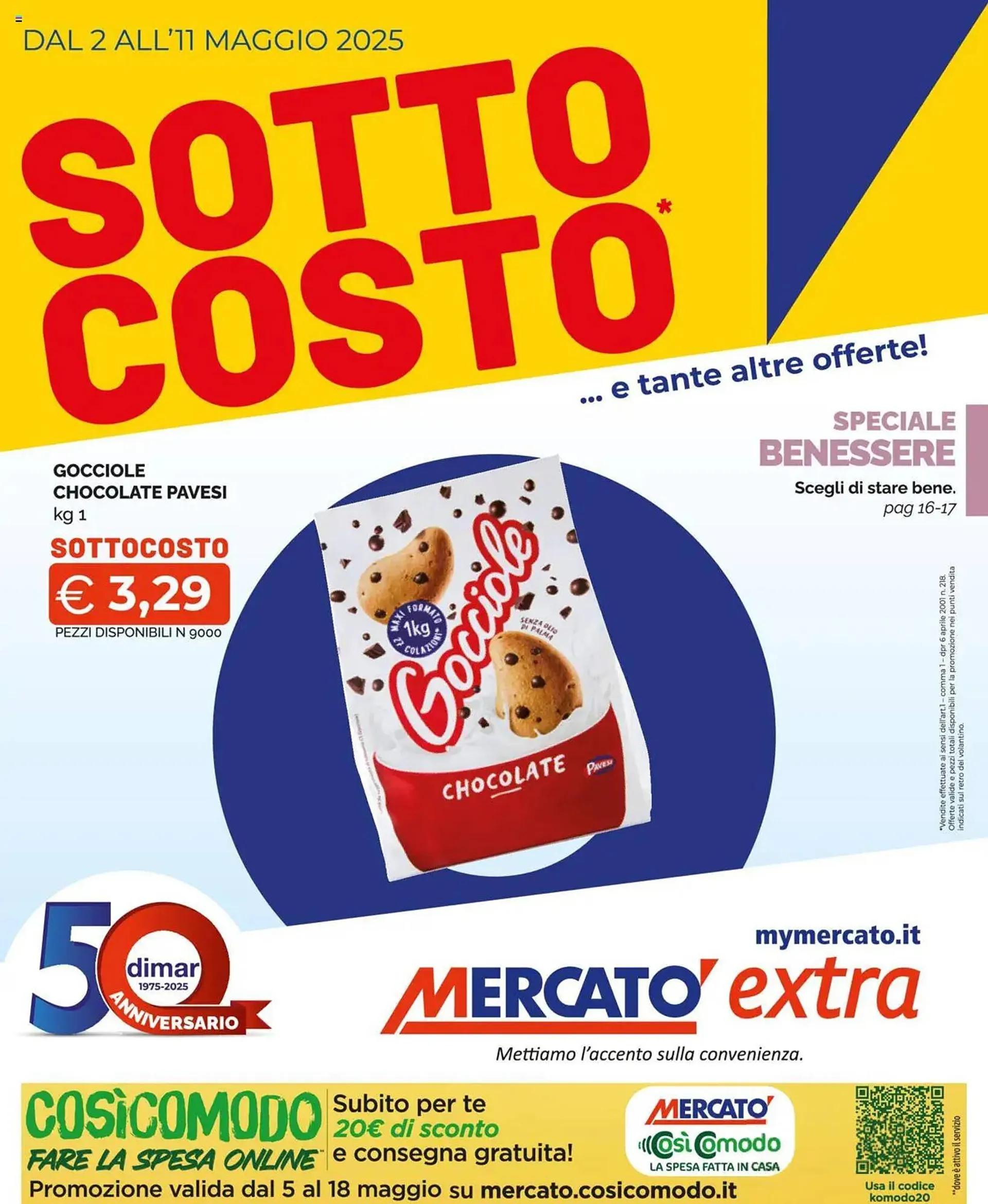 Volantino Mercatò Extra da 2 maggio a 11 maggio di 2025 - Pagina del volantino 1