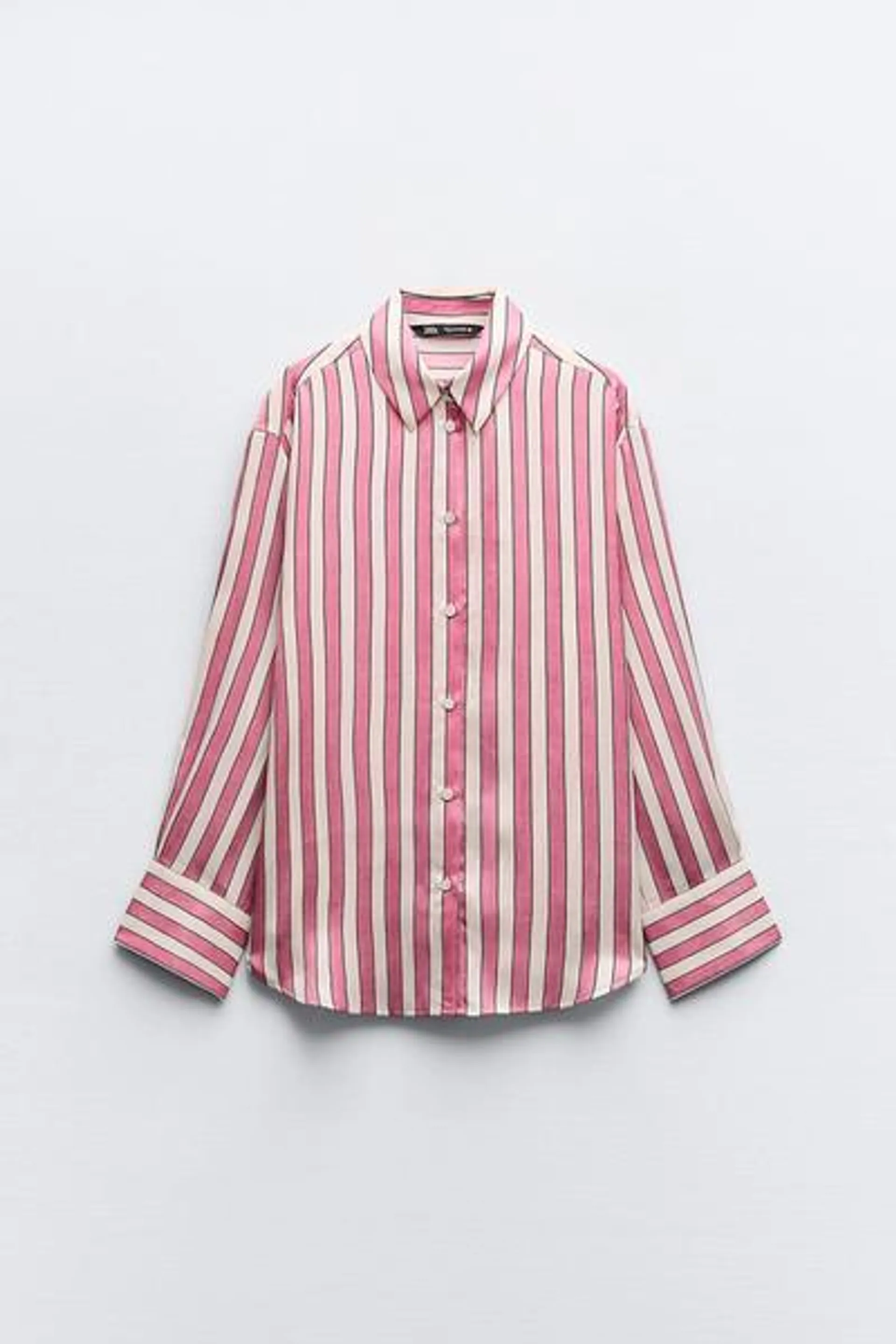 CAMICIA SATIN A RIGHE