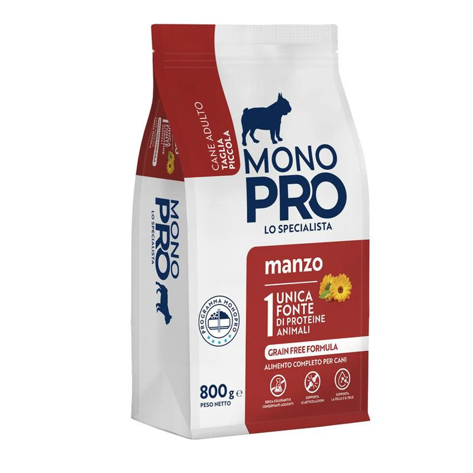 Monopro Dog Adult Mini Manzo 800 gr