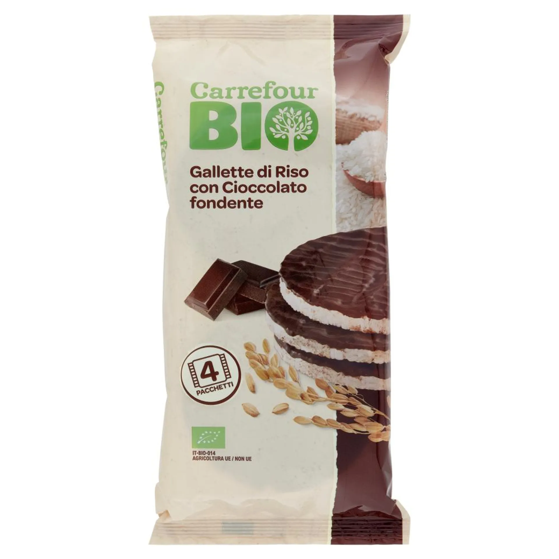 Carrefour Bio Gallette di Riso con Cioccolato fondente 4 x 34 g