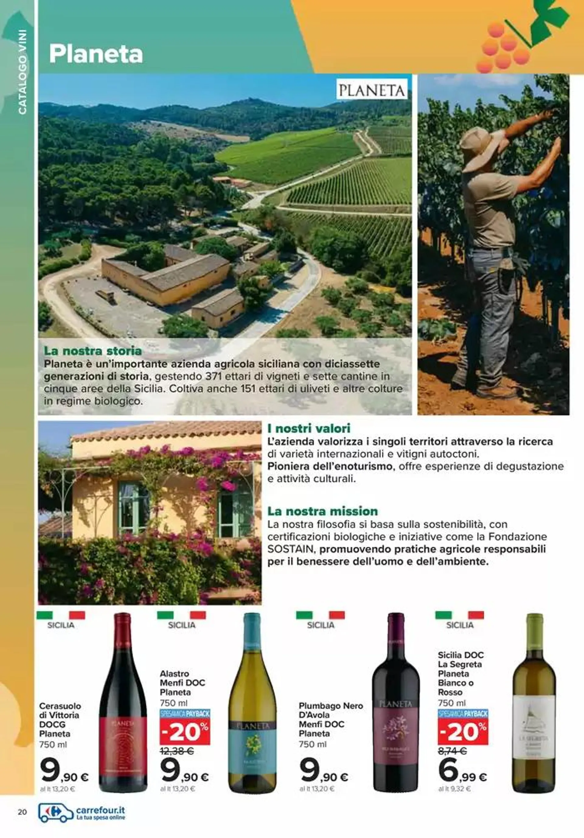 Catalogo vini  da 7 ottobre a 10 novembre di 2024 - Pagina del volantino 20