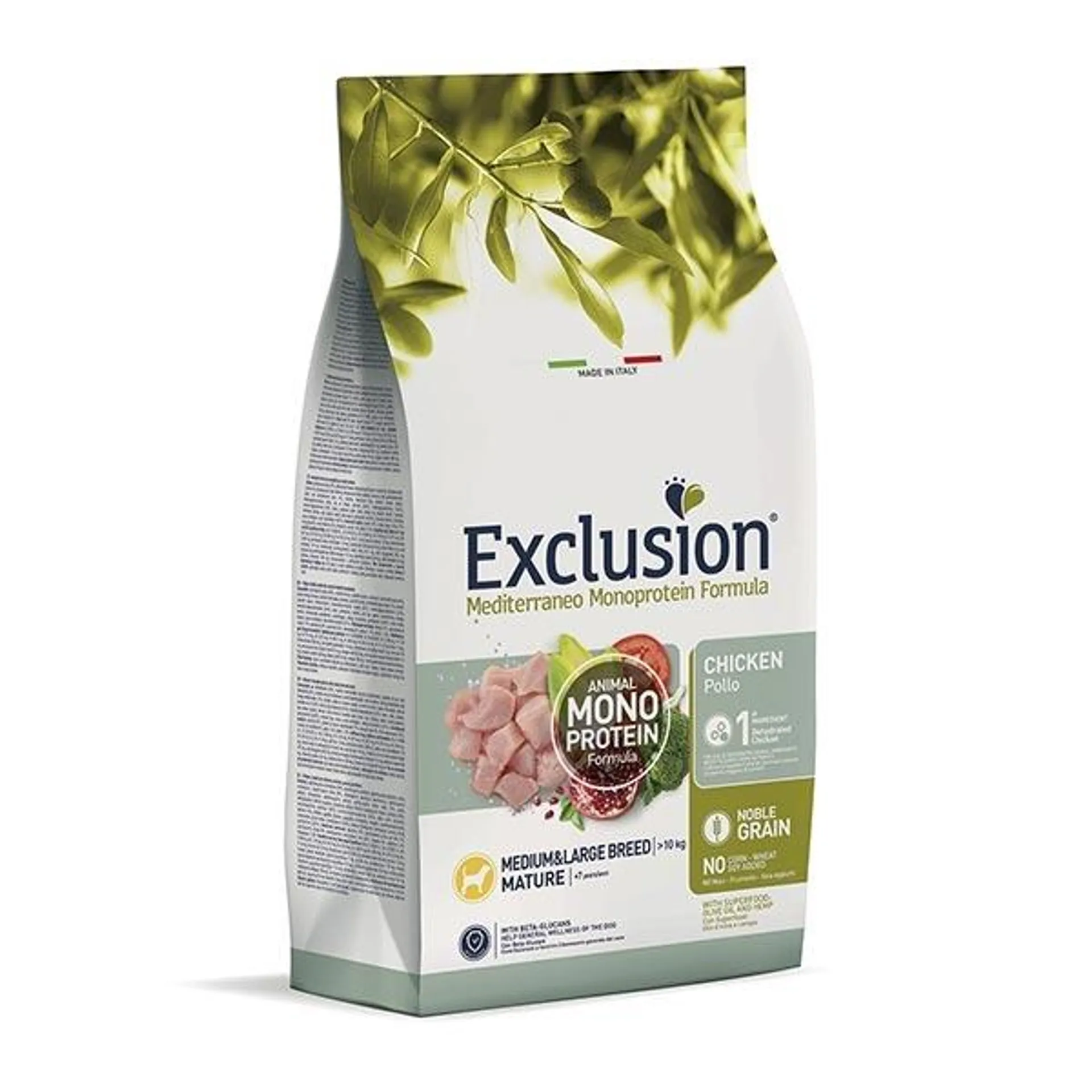 Exclusion - Mediterraneo Monoprotein Mature Medium & Large Breed con Pollo