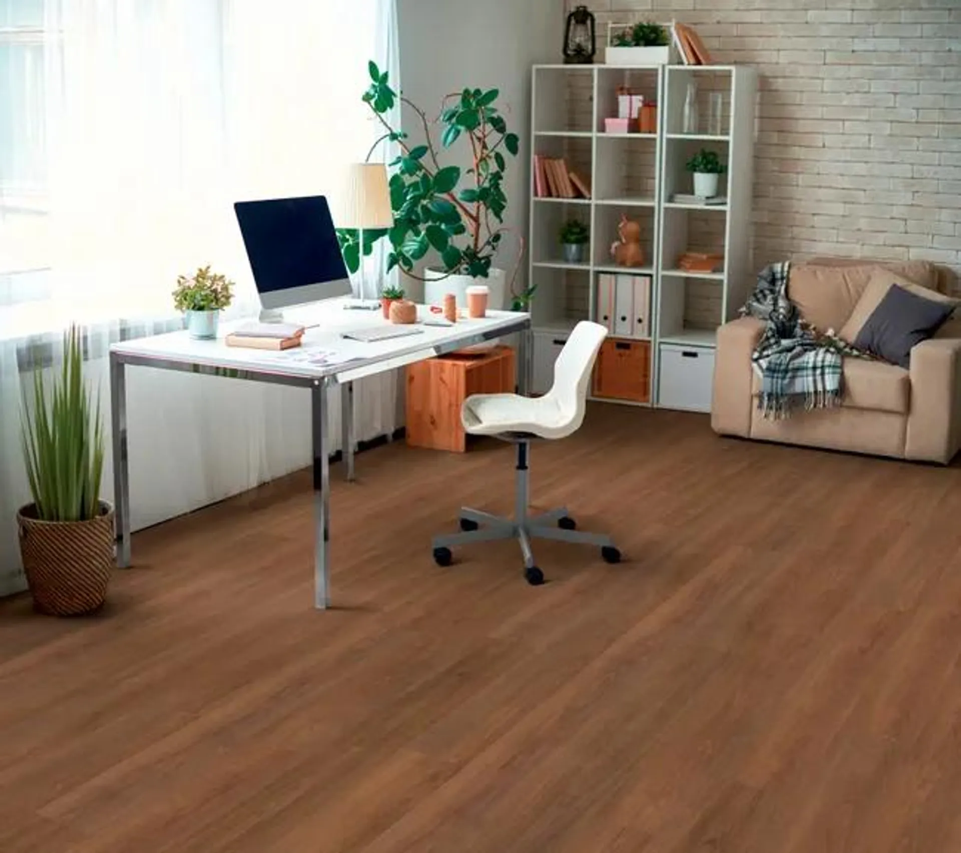 Pavimento laminato Catwalk Finlay marrone Sp 8mm