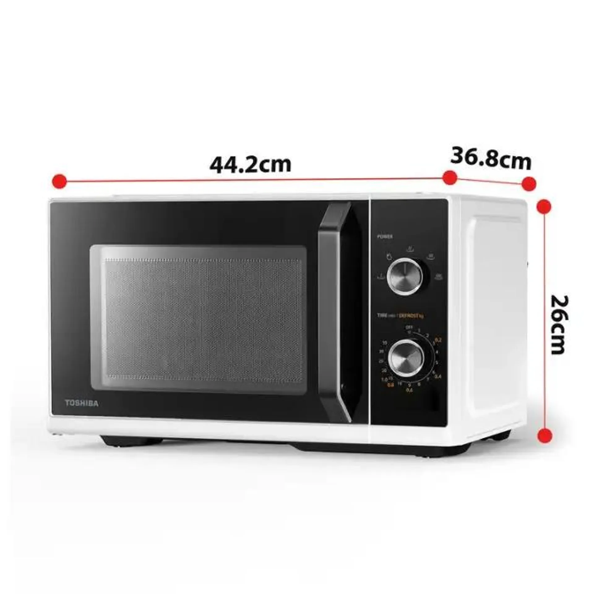 Toshiba mw3-mm20pf(wh) forno a microonde bianco solo microonde superficie piana 20 l 800 w