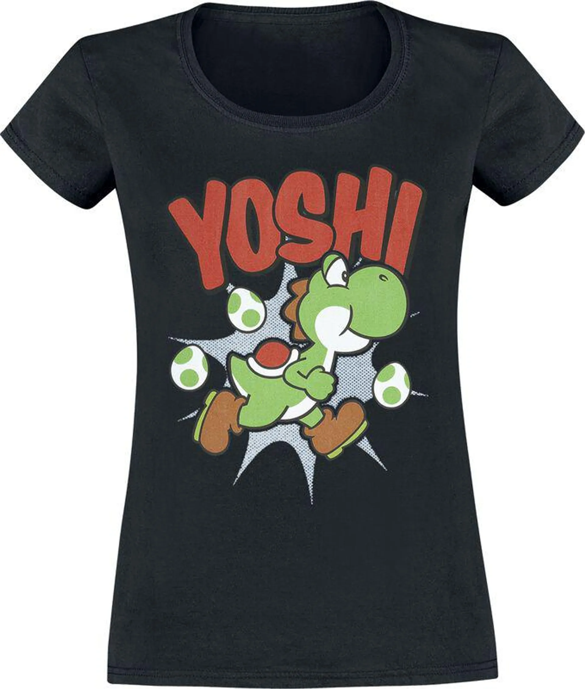 Yoshi | T-Shirt | nero | Super Mario
