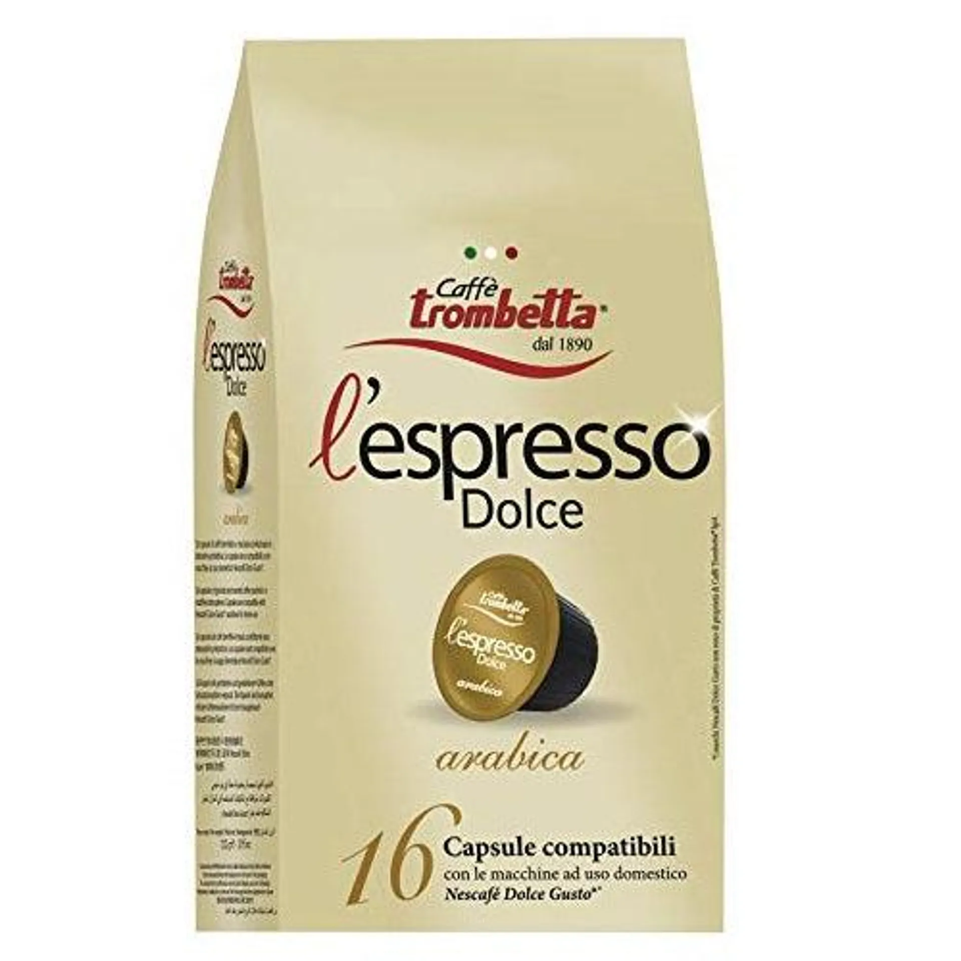 Caffe' 16 Pz Comp Arabica Dolce Gusto Trombetta