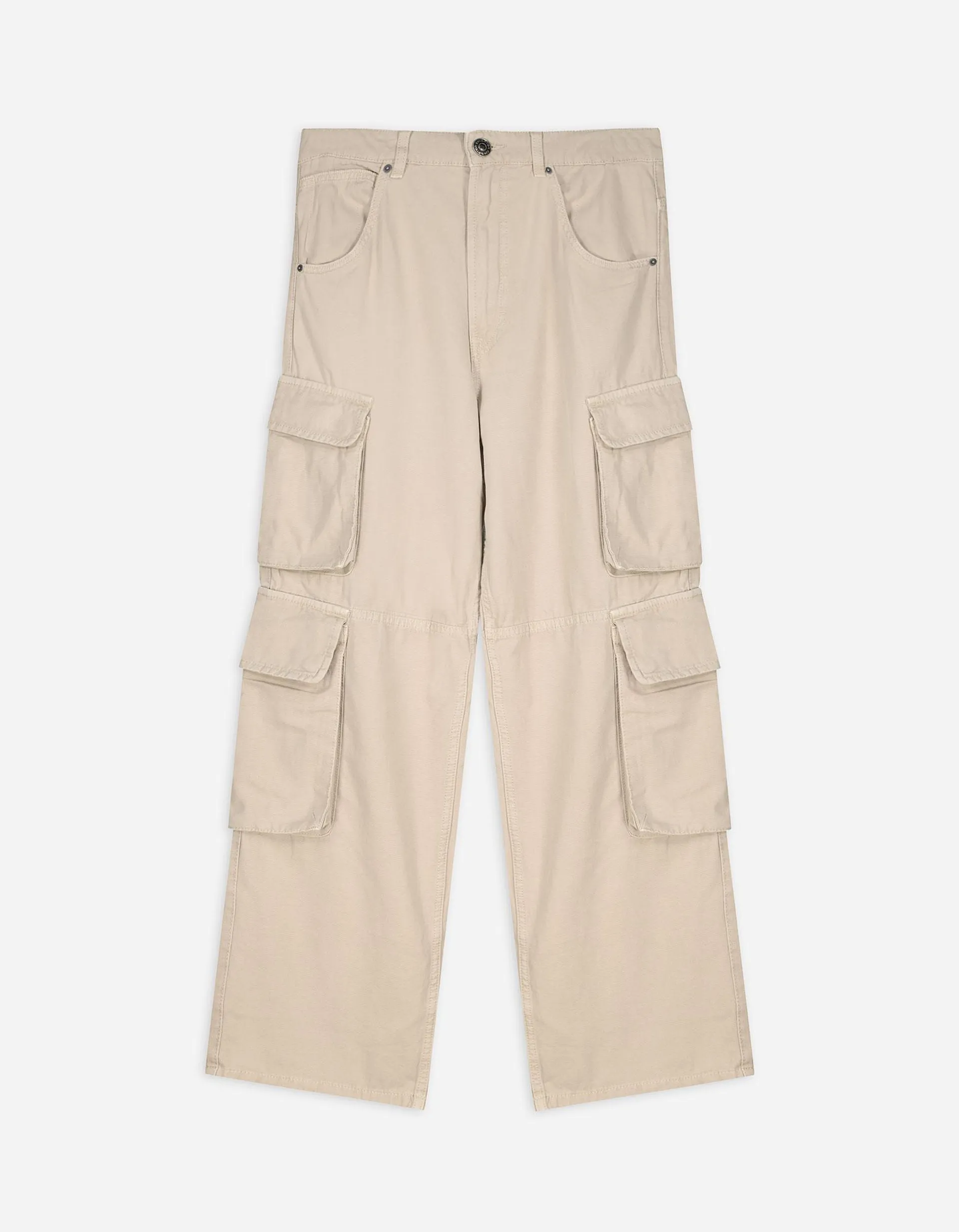 Cargohose - Straight Fit - beige