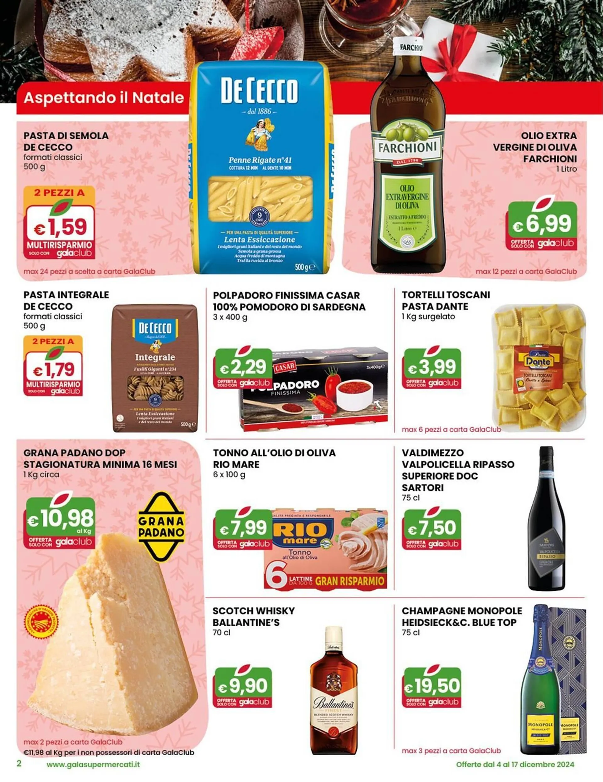 Volantino Gala Supermercati da 4 dicembre a 17 dicembre di 2024 - Pagina del volantino 2