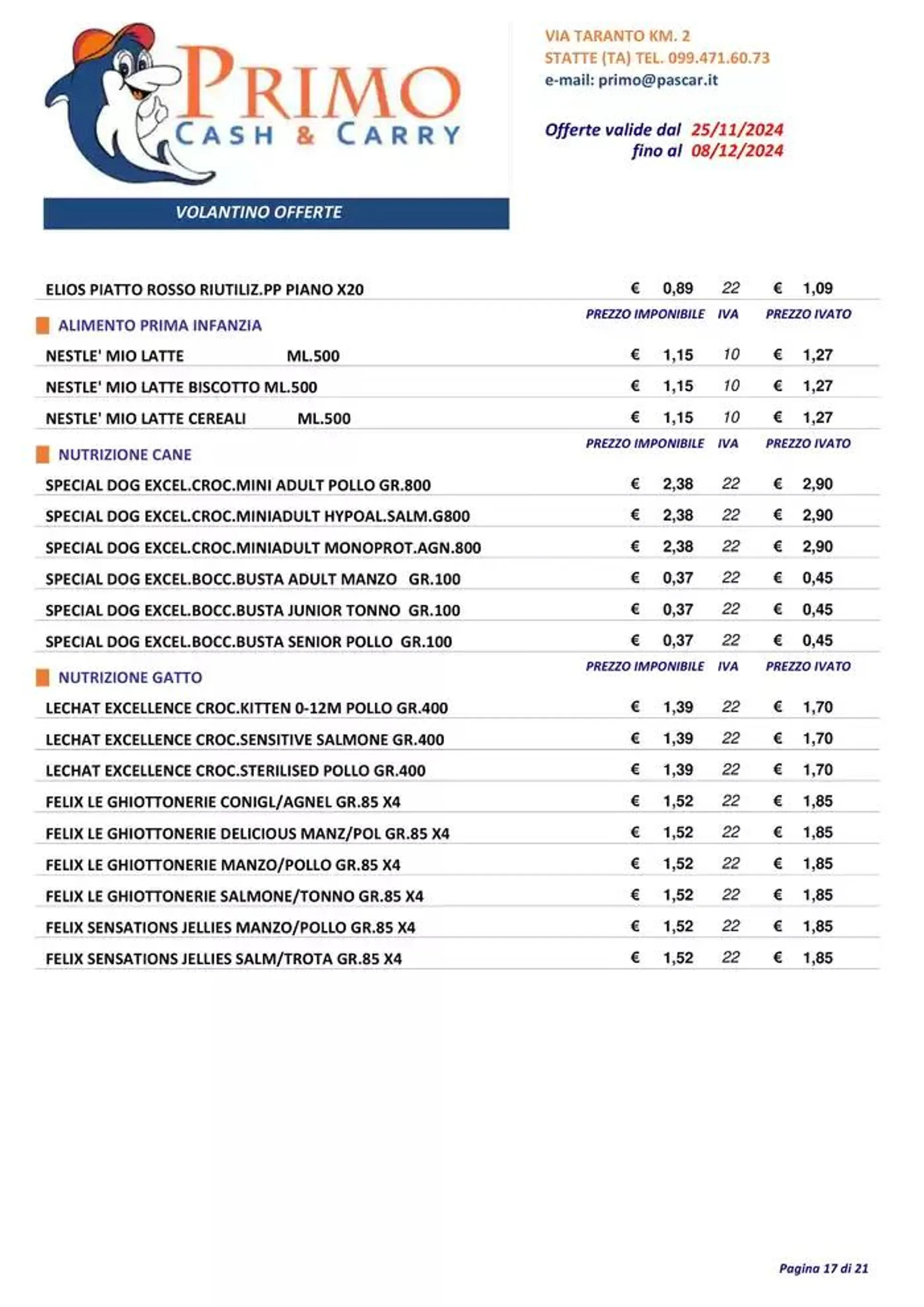 Offerte valide dal 25/11 fino al 08/12 da 27 novembre a 8 dicembre di 2024 - Pagina del volantino 17